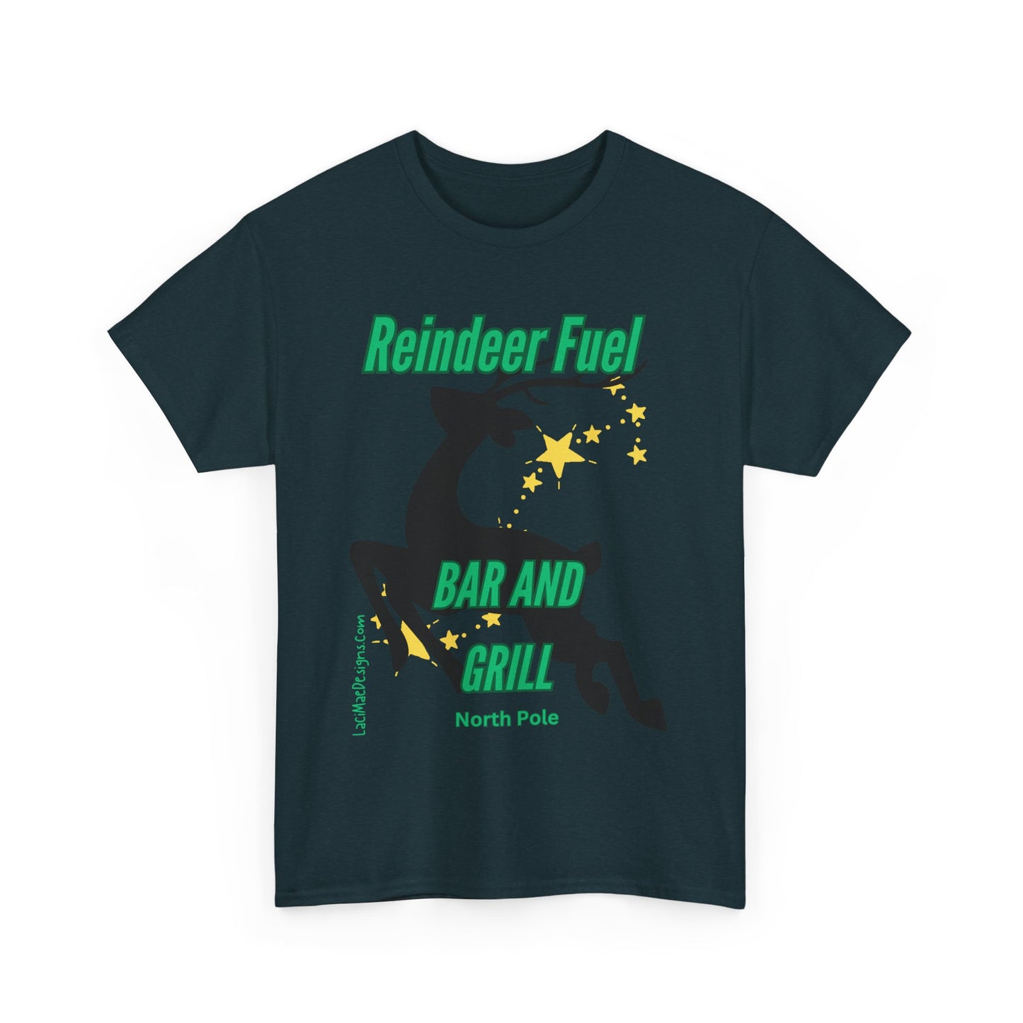 Fun, imaginary North Pole bar & grill Unisex Heavy Cotton Tee