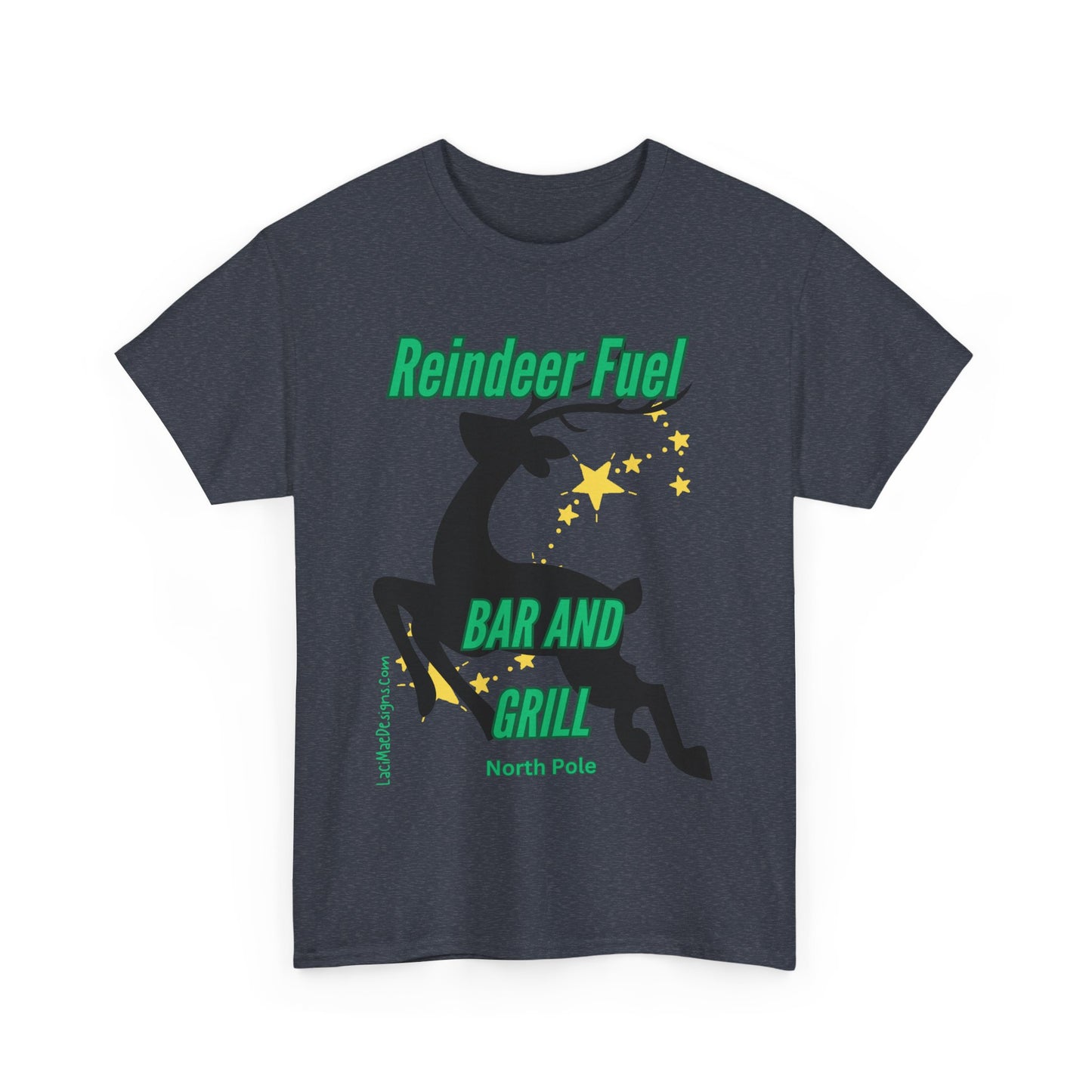 Fun, imaginary North Pole bar & grill Unisex Heavy Cotton Tee