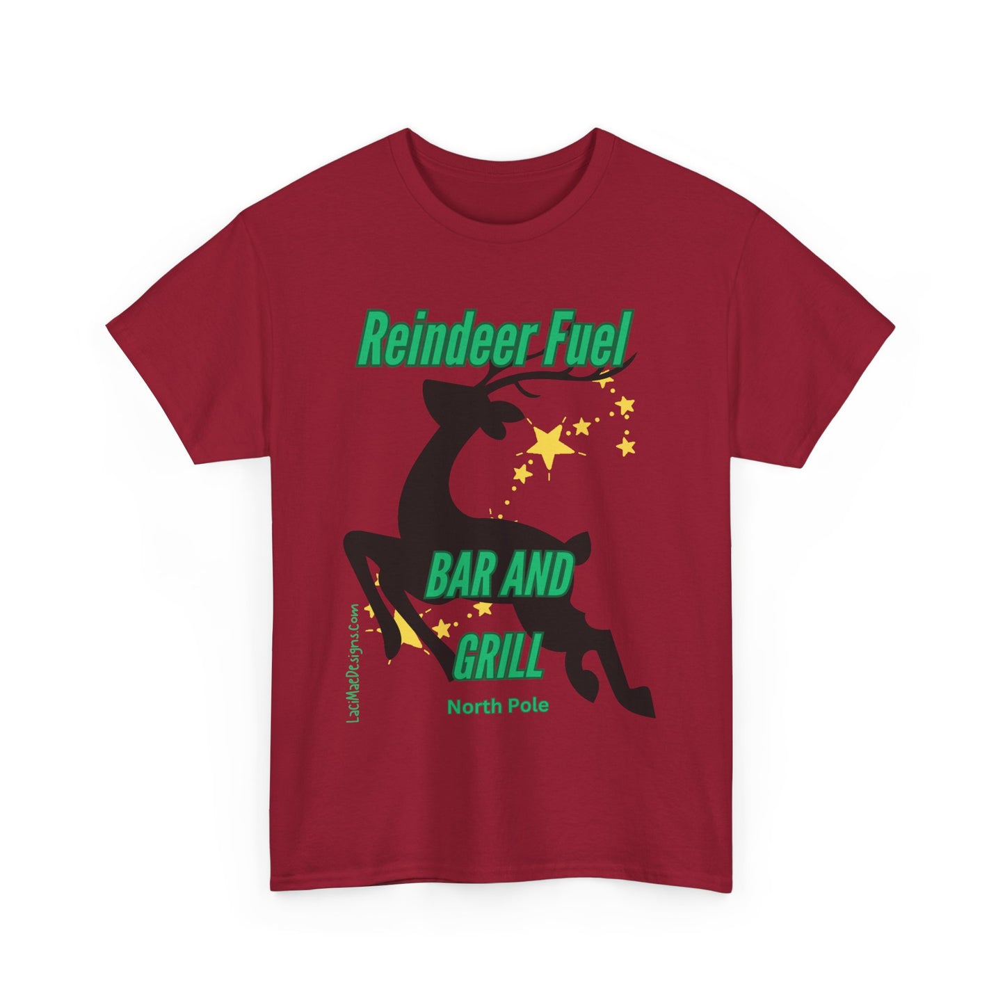 Fun, imaginary North Pole bar & grill Unisex Heavy Cotton Tee