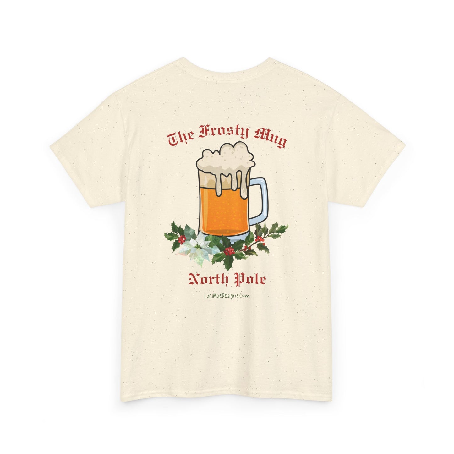 Imaginary North Pole bar/pub Christmas Holiday themed Unisex Heavy Cotton Tee