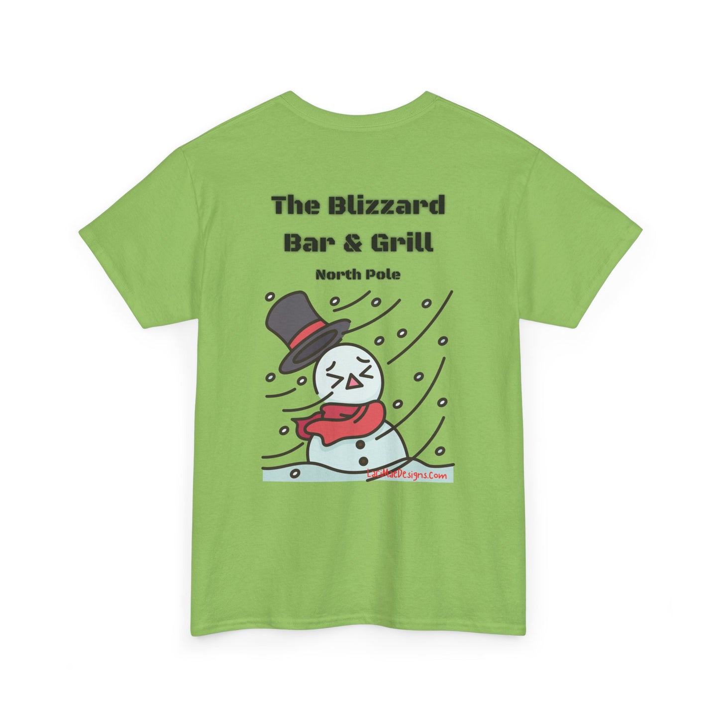 Fun, imaginary North Pole Bar & Grill Unisex Heavy Cotton Tee