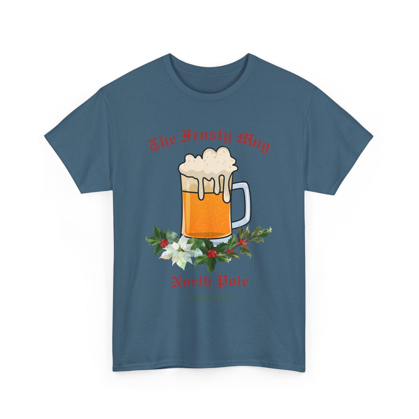 Imaginary North Pole bar/pub Themed Unisex Heavy Cotton Christmas Tee