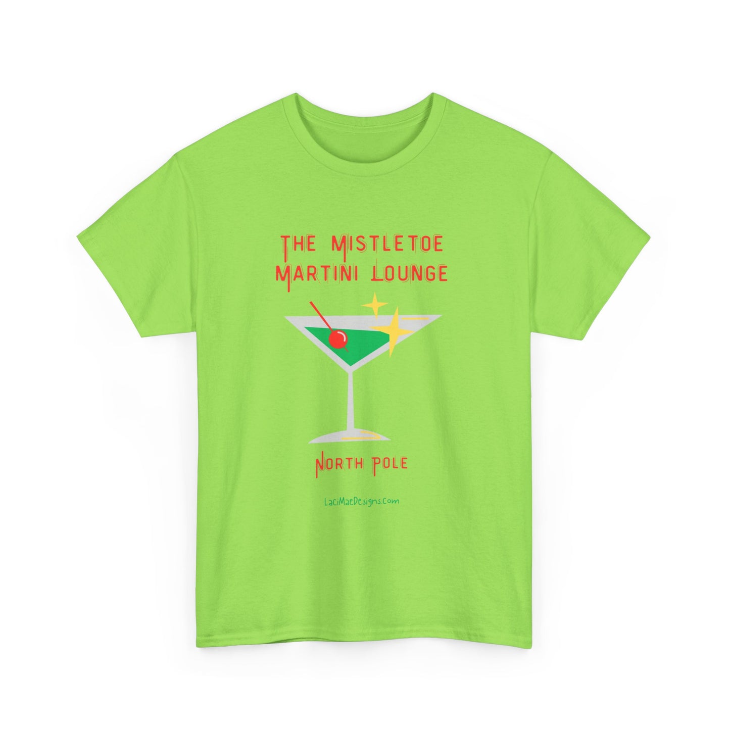 Fun imaginary North Pole lounge graphic Unisex Heavy Cotton Tee