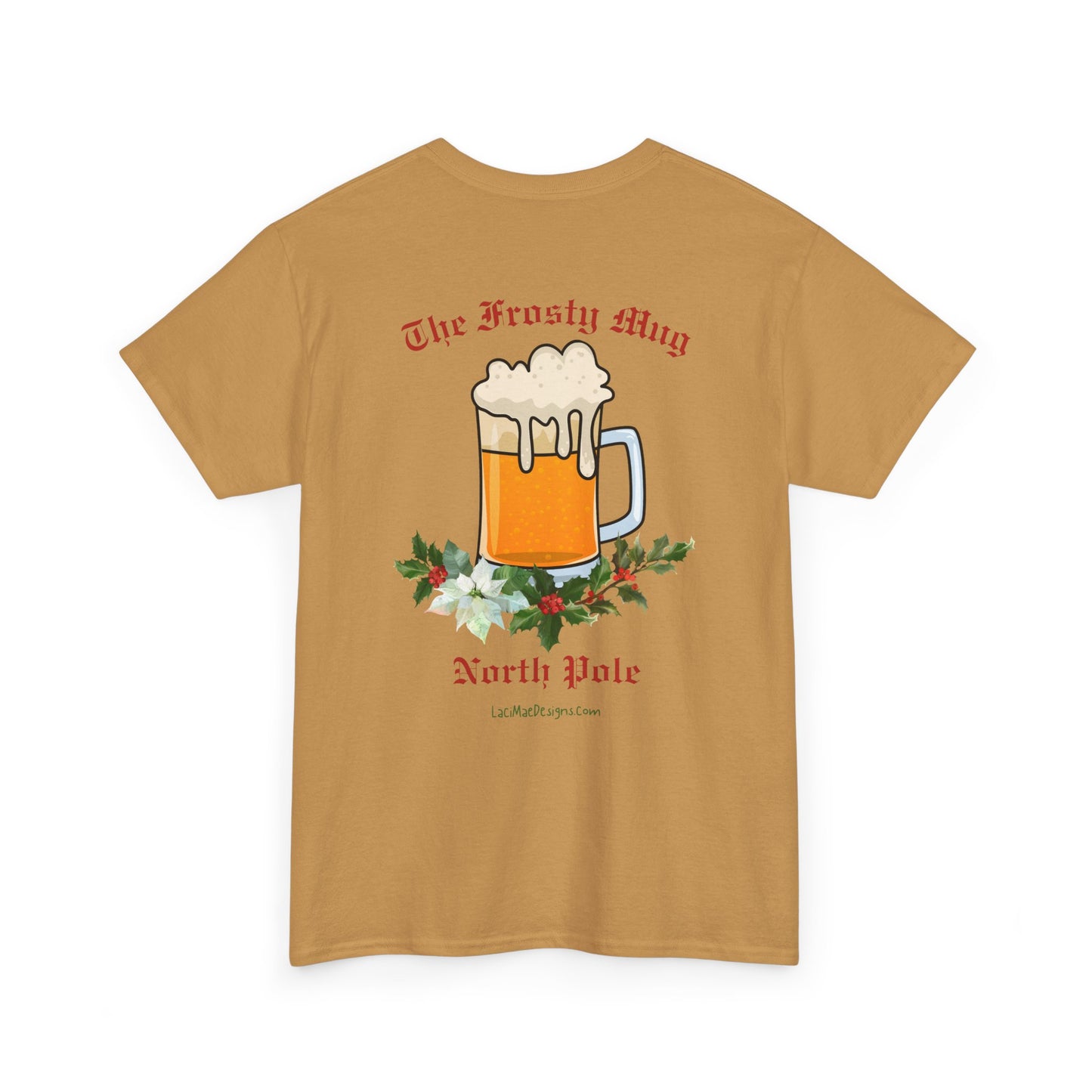 Imaginary North Pole bar/pub Christmas Holiday themed Unisex Heavy Cotton Tee