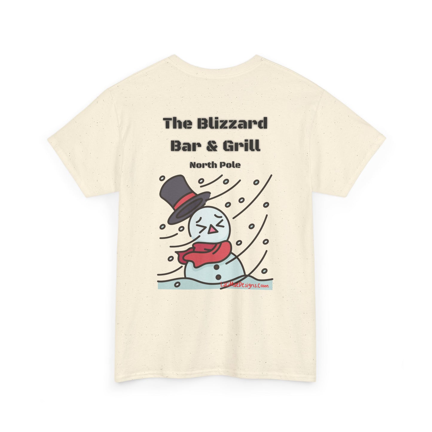 Fun, imaginary North Pole Bar & Grill Unisex Heavy Cotton Tee