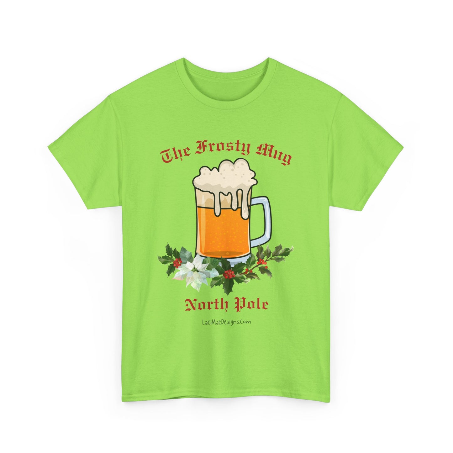 Imaginary North Pole bar/pub Themed Unisex Heavy Cotton Christmas Tee