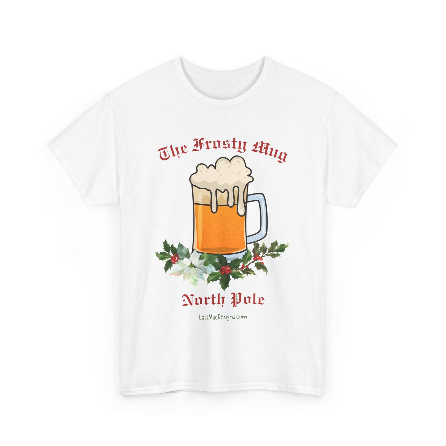 Imaginary North Pole bar/pub Themed Unisex Heavy Cotton Christmas Tee
