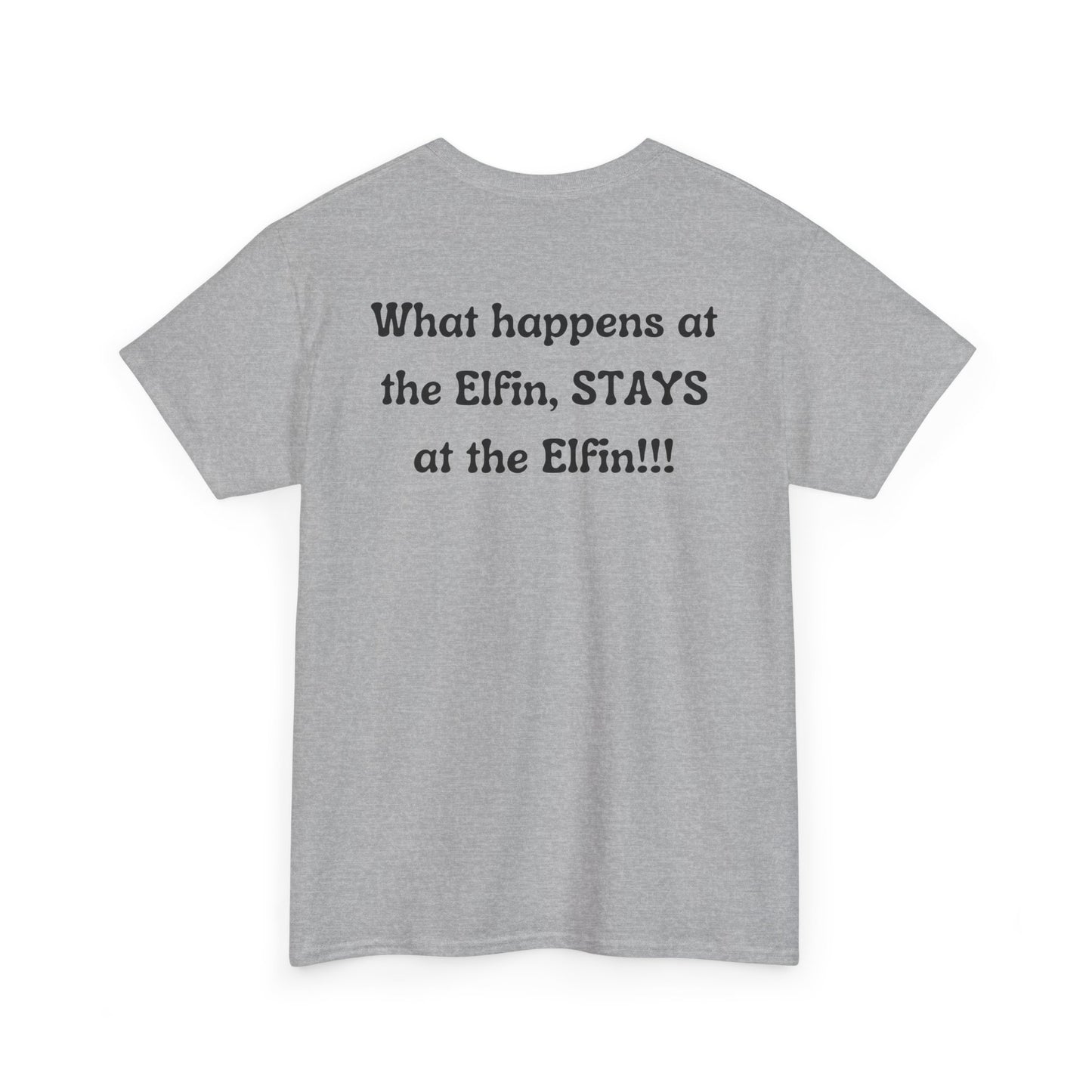 Fun, imaginary North Pole bar for the Christmas Holiday Unisex Heavy Cotton graphic Tee