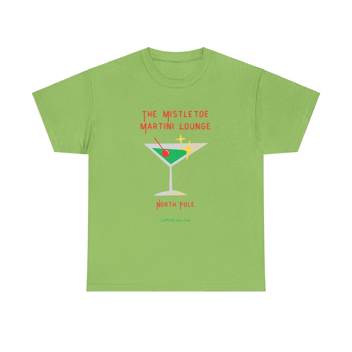 Fun imaginary North Pole lounge graphic Unisex Heavy Cotton Tee