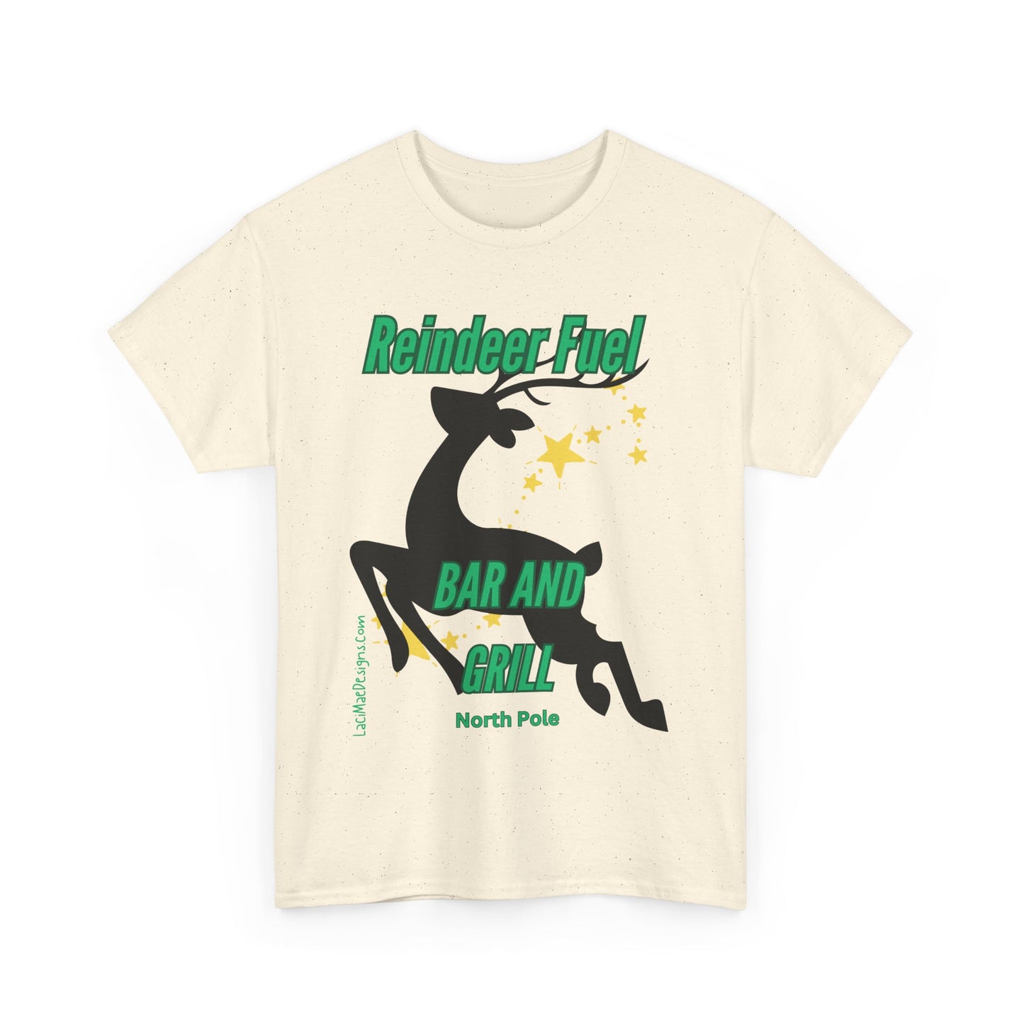 Fun, imaginary North Pole bar & grill Unisex Heavy Cotton Tee