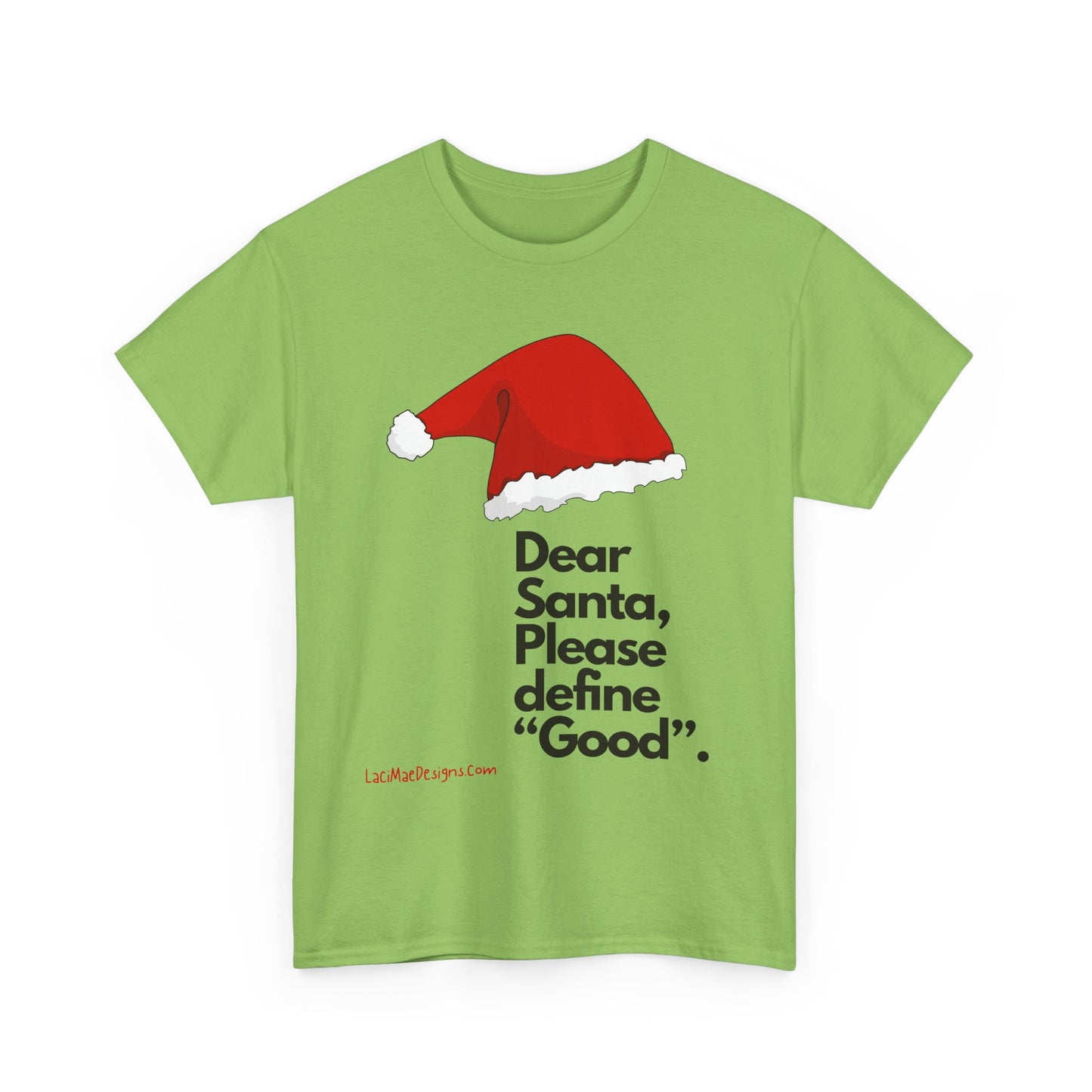Unisex Heavy Cotton Tee with Christmas design