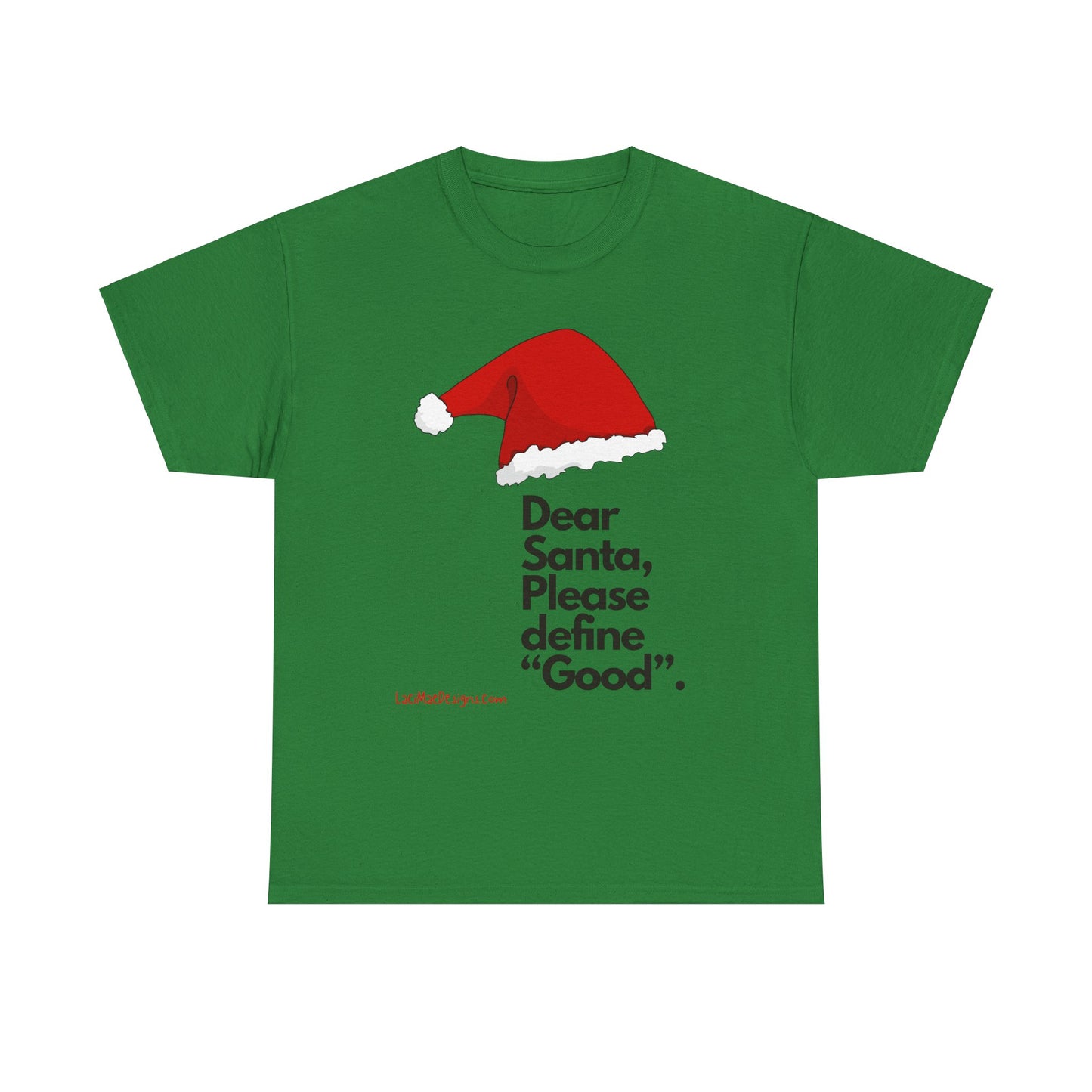 Unisex Heavy Cotton Tee with Christmas design