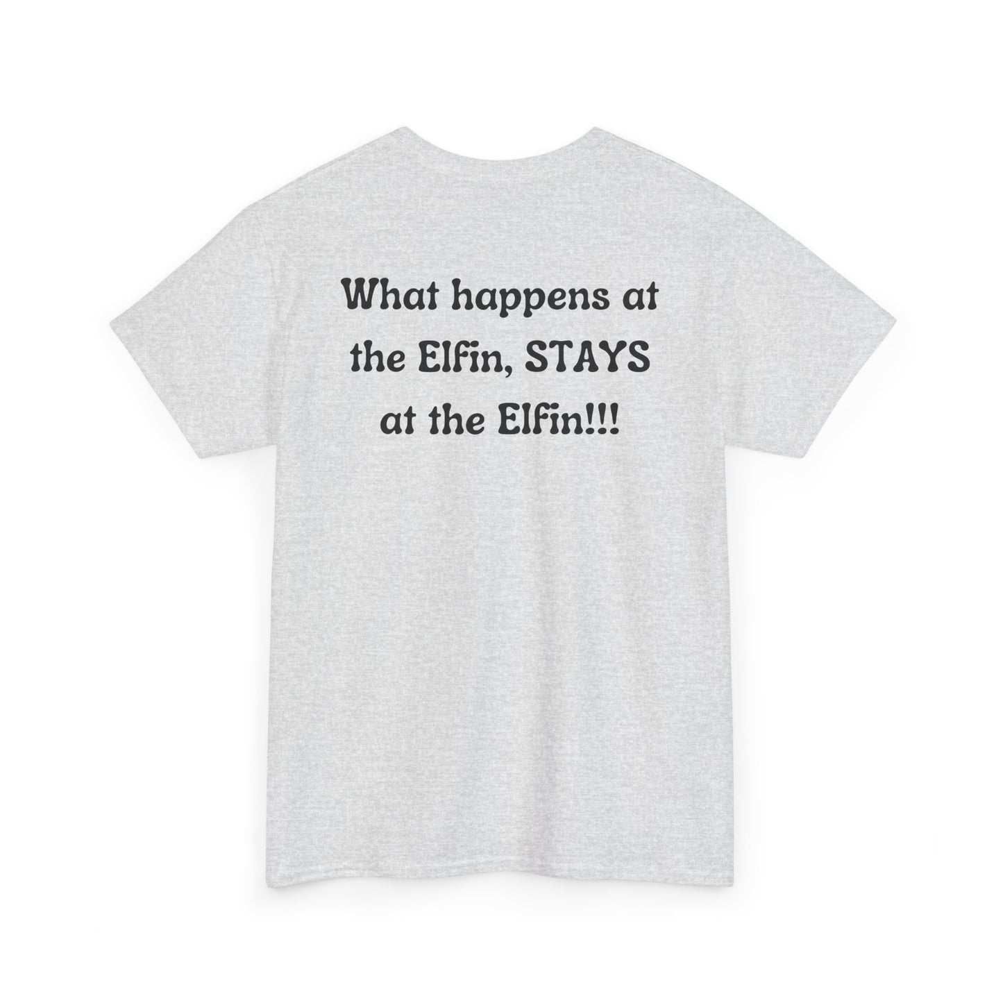 Fun, imaginary North Pole bar for the Christmas Holiday Unisex Heavy Cotton graphic Tee