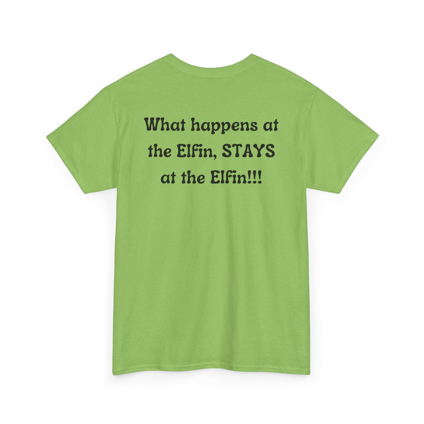 Fun, imaginary North Pole bar for the Christmas Holiday Unisex Heavy Cotton graphic Tee