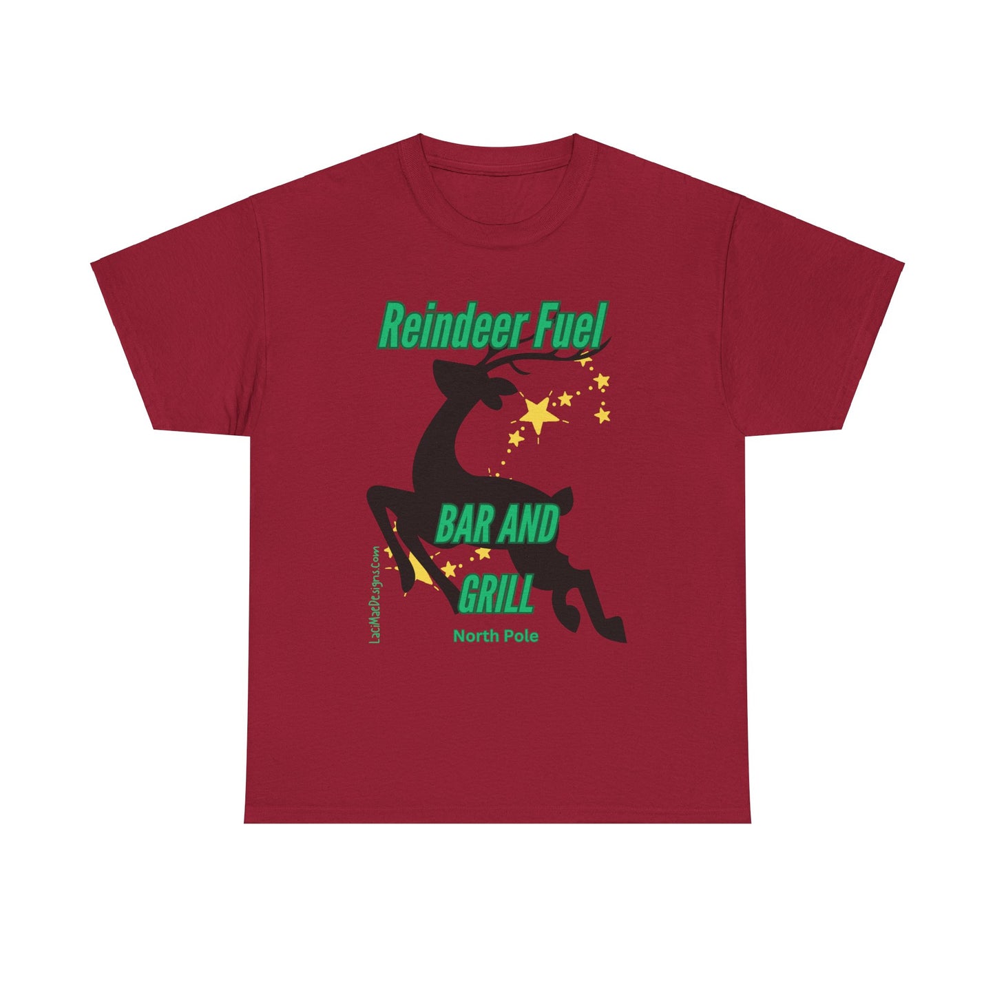 Fun, imaginary North Pole bar & grill Unisex Heavy Cotton Tee