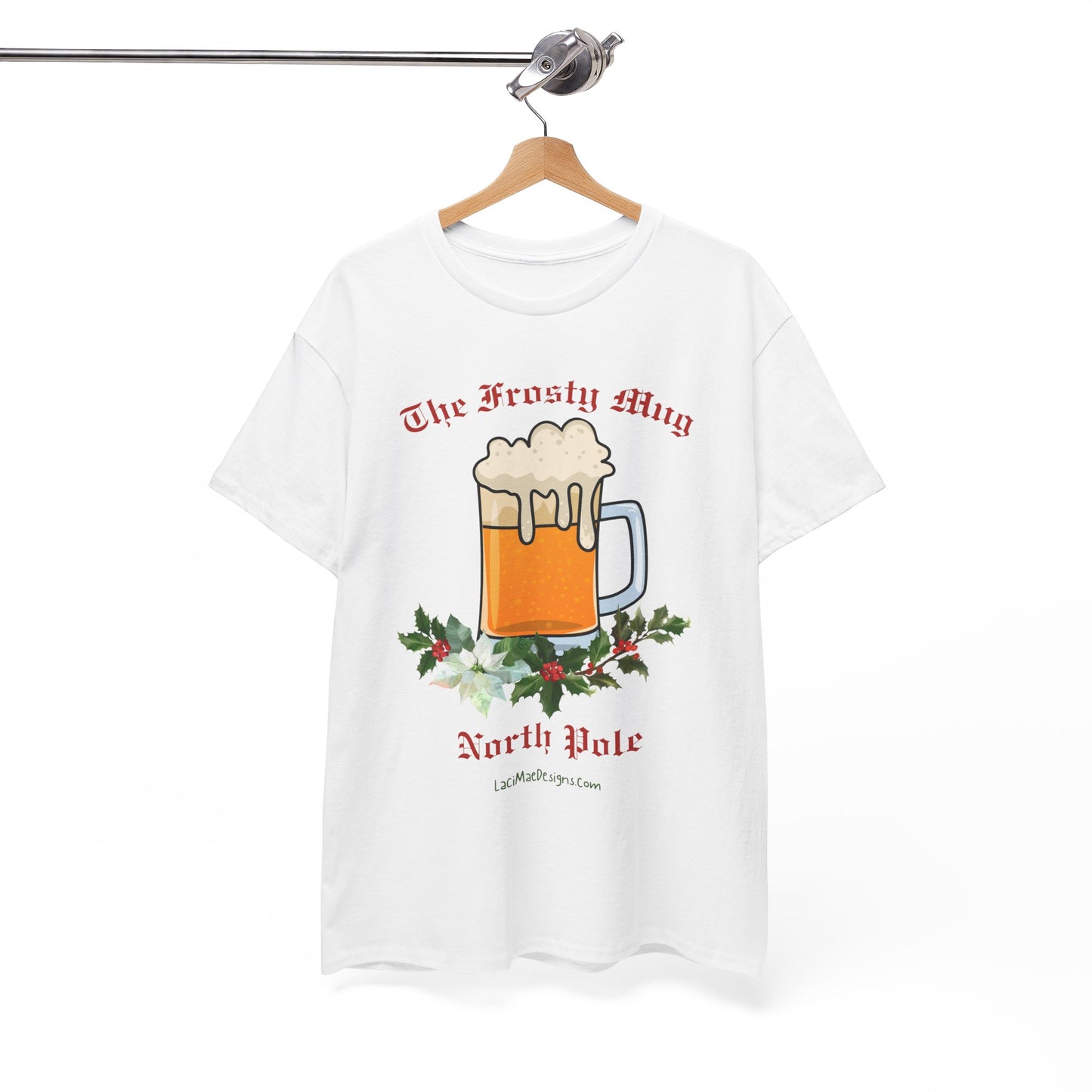 Imaginary North Pole bar/pub Themed Unisex Heavy Cotton Christmas Tee