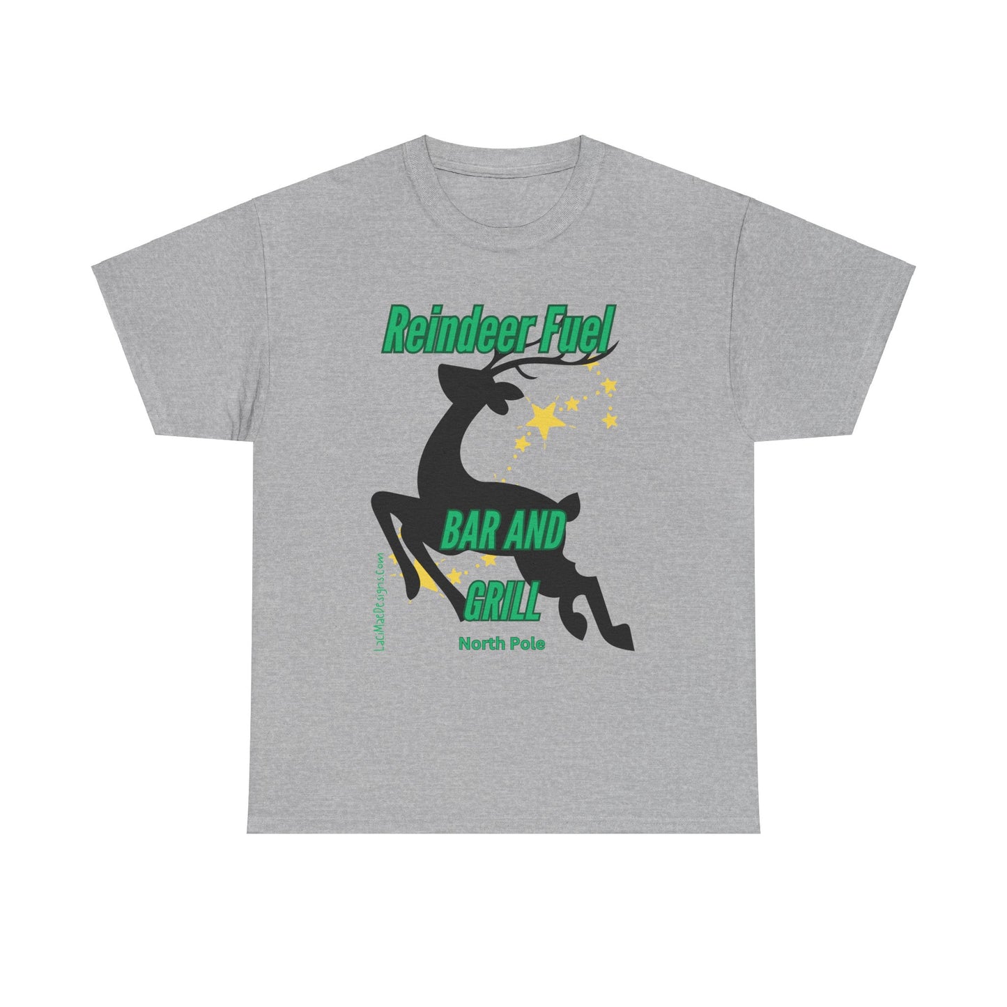 Fun, imaginary North Pole bar & grill Unisex Heavy Cotton Tee