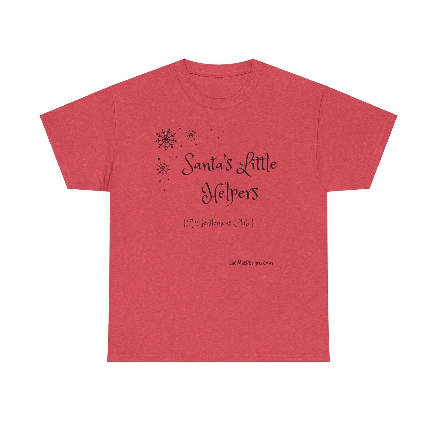 Fun, imaginary North Pole Gentleman's Club Unisex Heavy Cotton Tee