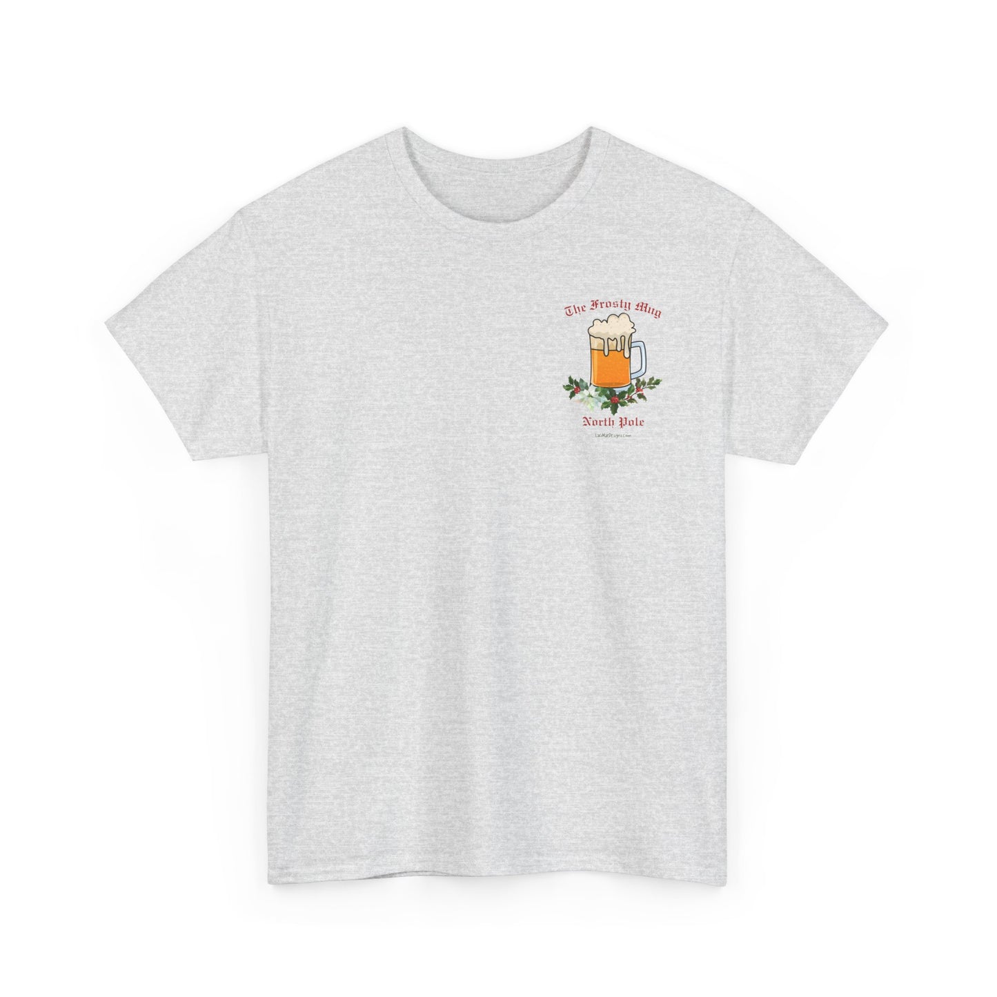 Unisex Imaginary North Pole Bar/Pub themed Christmas holiday Heavy Cotton Tee