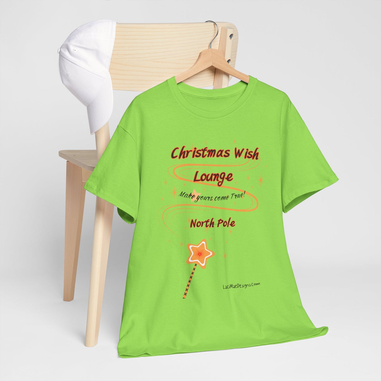 Fun, Imaginary North Pole Lounge Unisex Heavy Cotton Tee