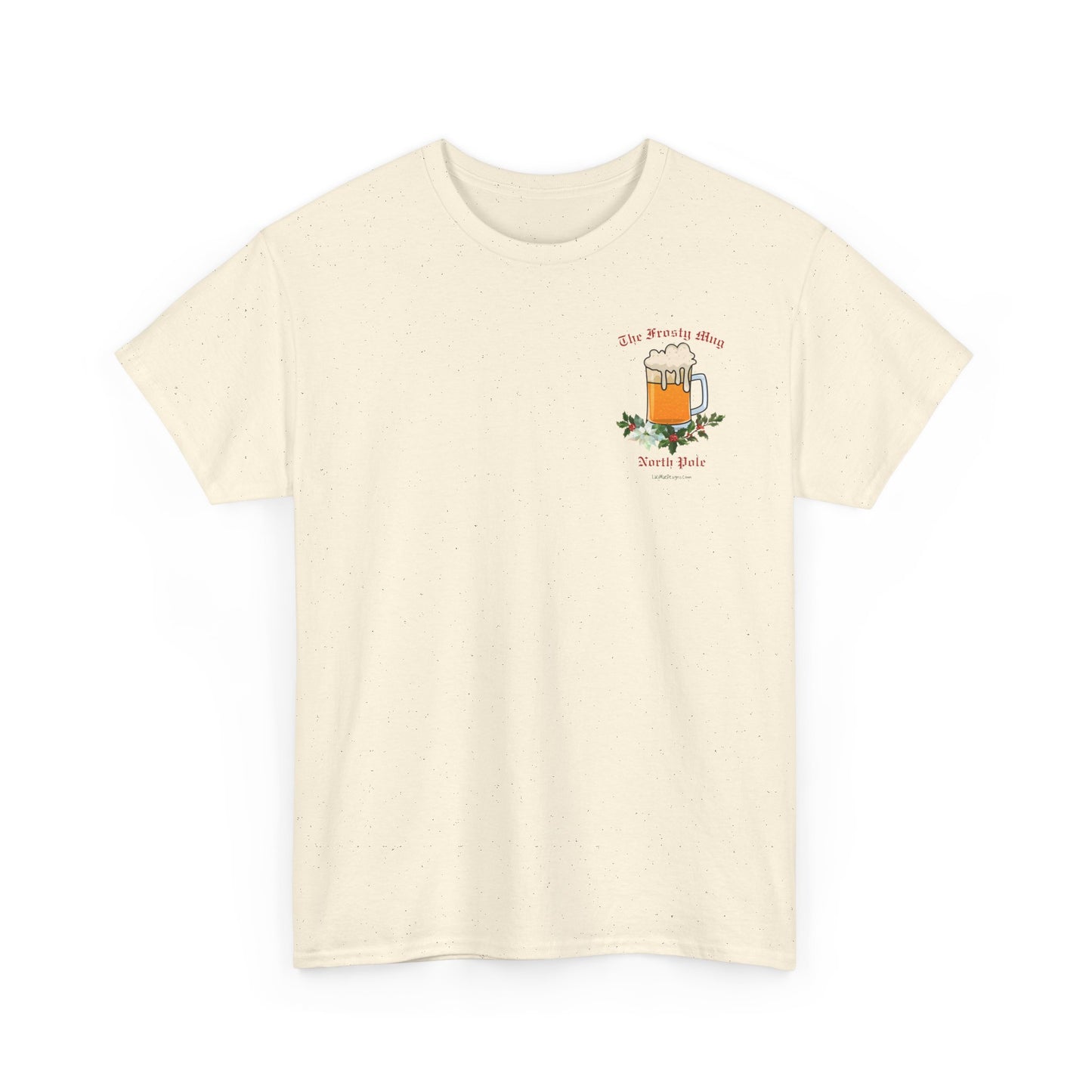 Unisex Imaginary North Pole Bar/Pub themed Christmas holiday Heavy Cotton Tee