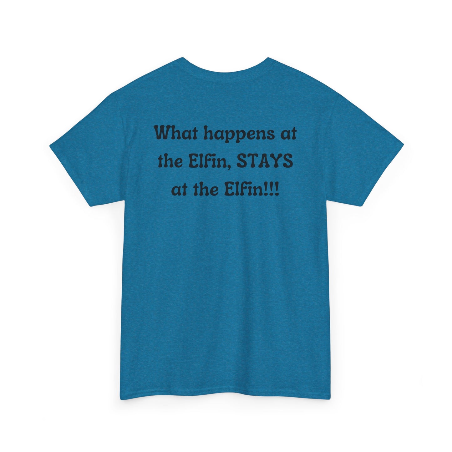 Fun, imaginary North Pole bar for the Christmas Holiday Unisex Heavy Cotton graphic Tee