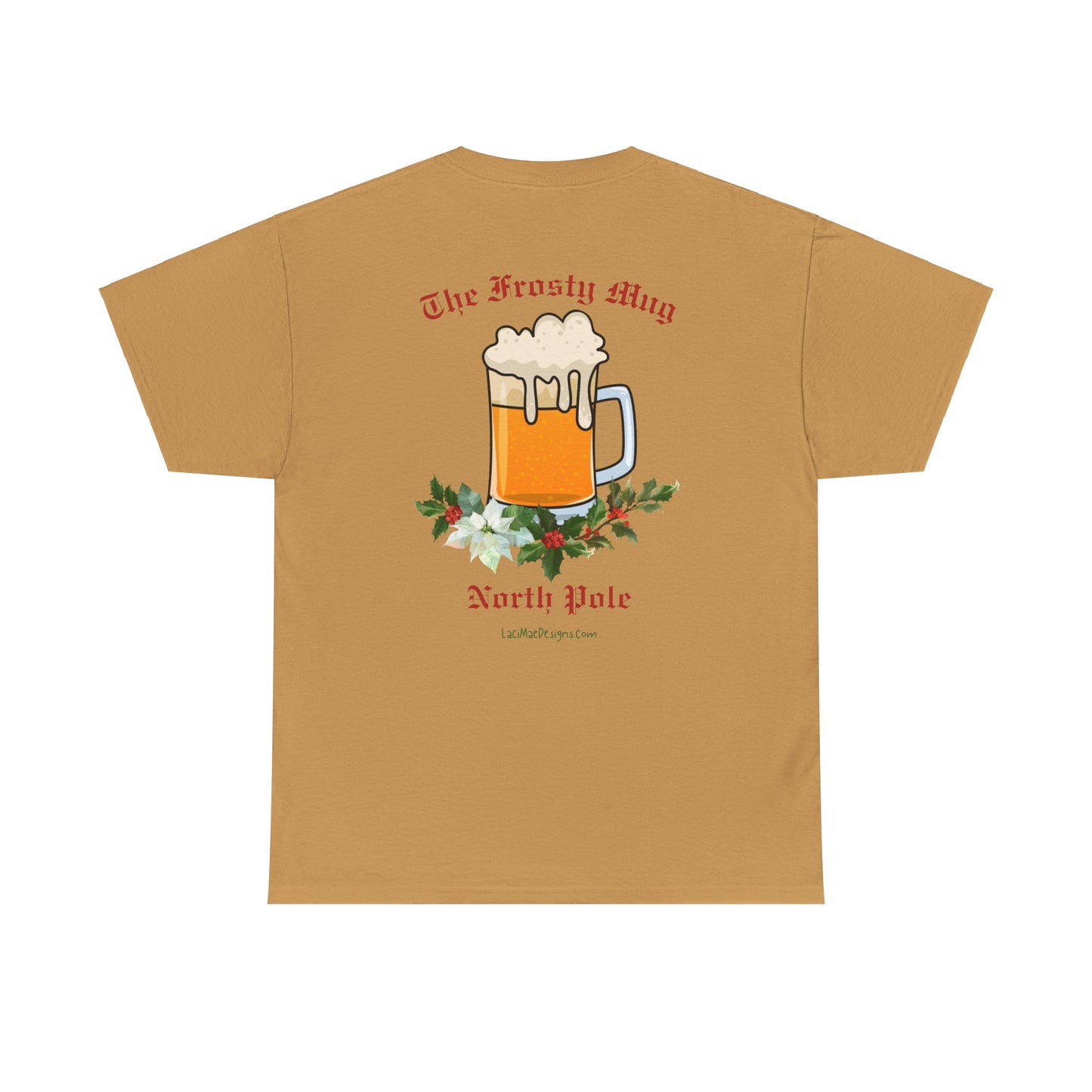 Imaginary North Pole bar/pub Christmas Holiday themed Unisex Heavy Cotton Tee