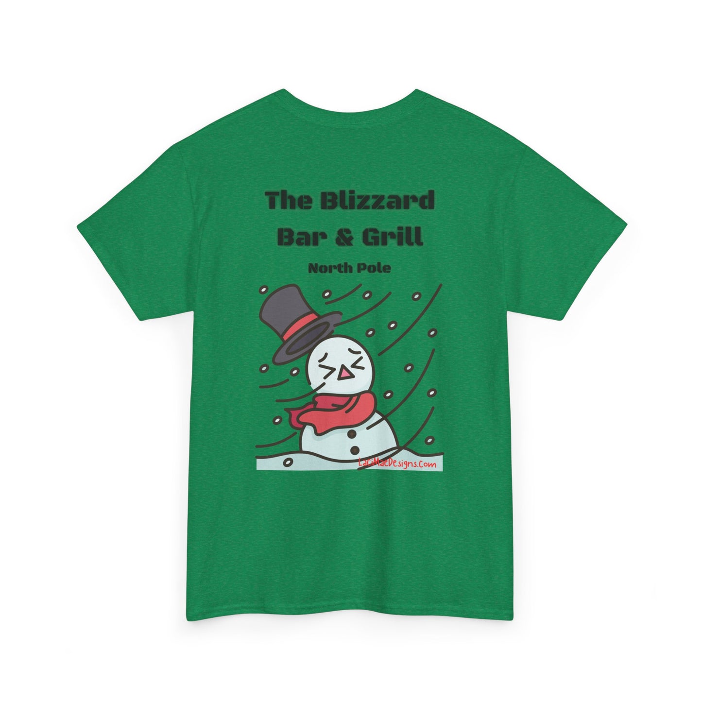 Fun, imaginary North Pole Bar & Grill Unisex Heavy Cotton Tee