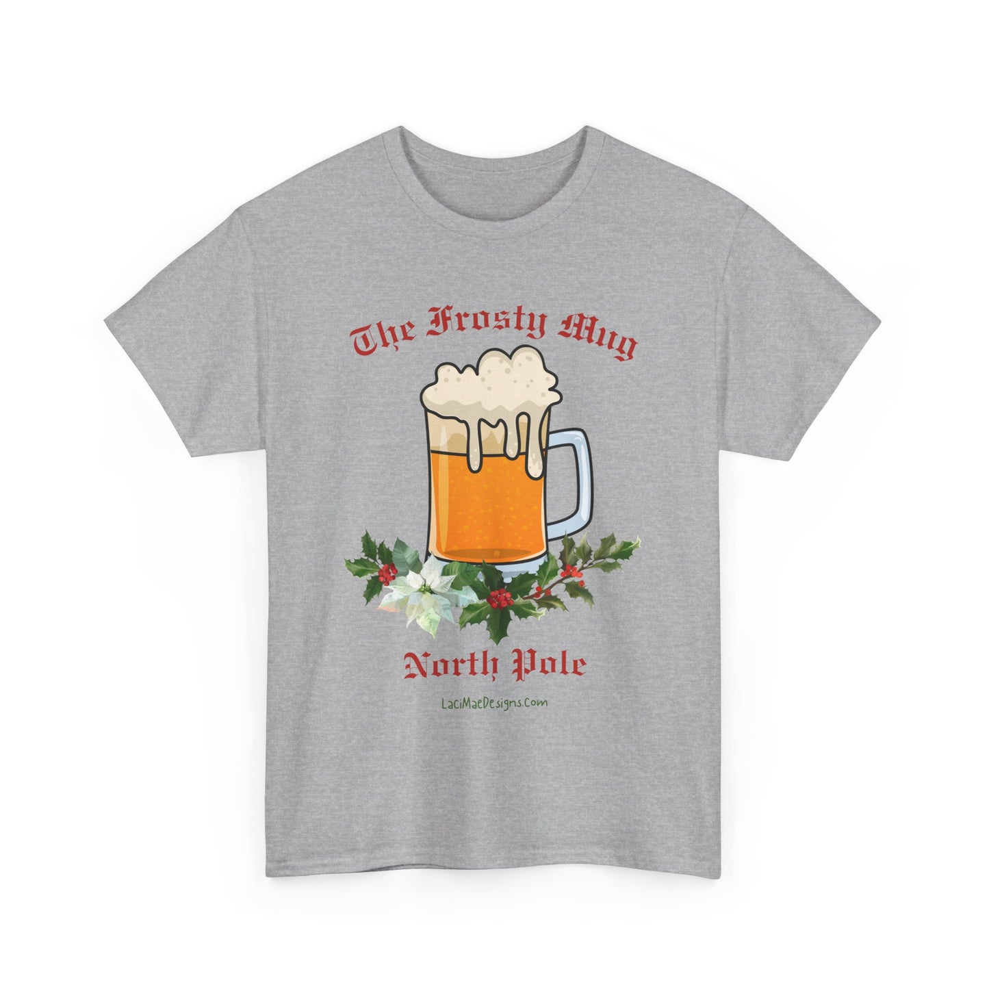 Imaginary North Pole bar/pub Themed Unisex Heavy Cotton Christmas Tee