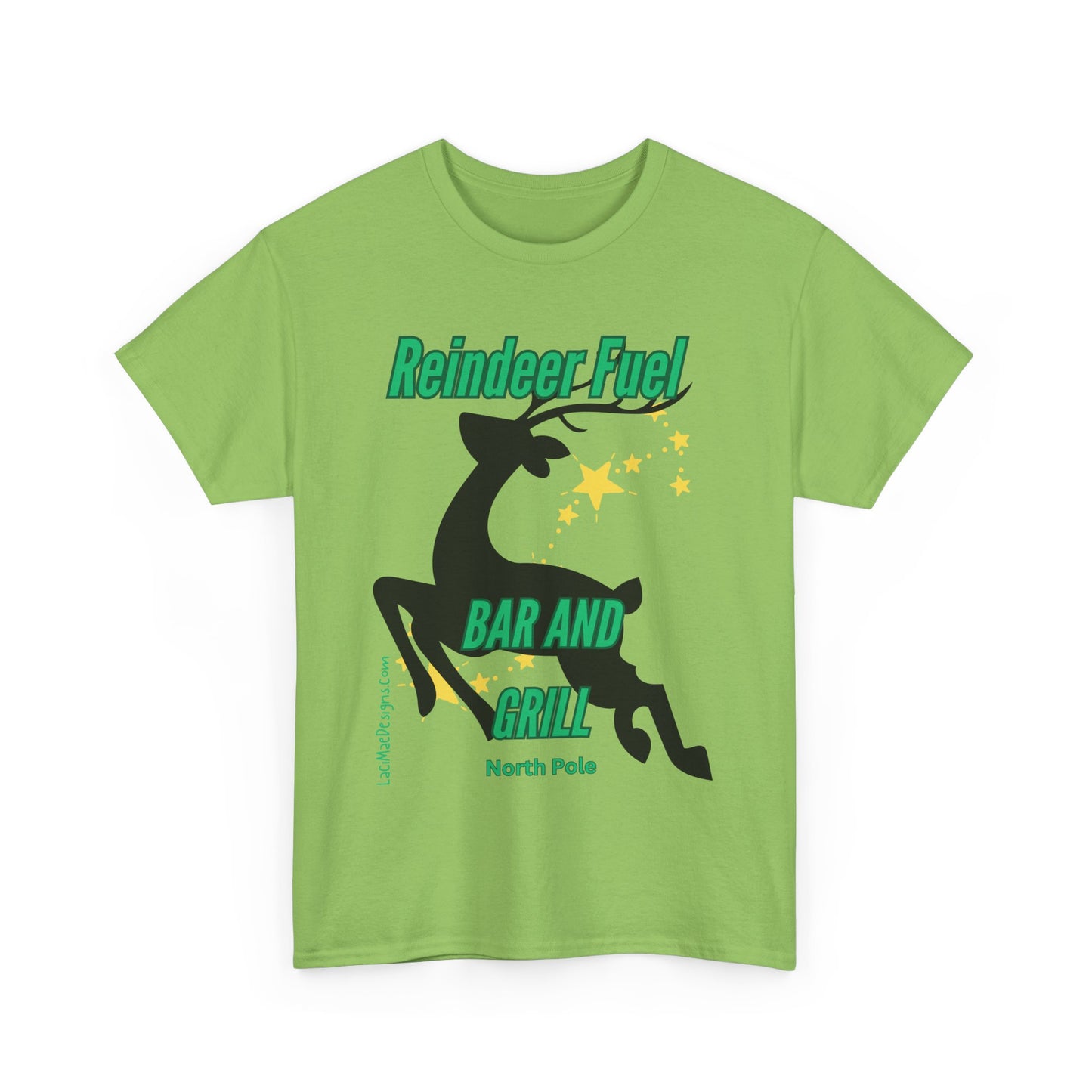 Fun, imaginary North Pole bar & grill Unisex Heavy Cotton Tee