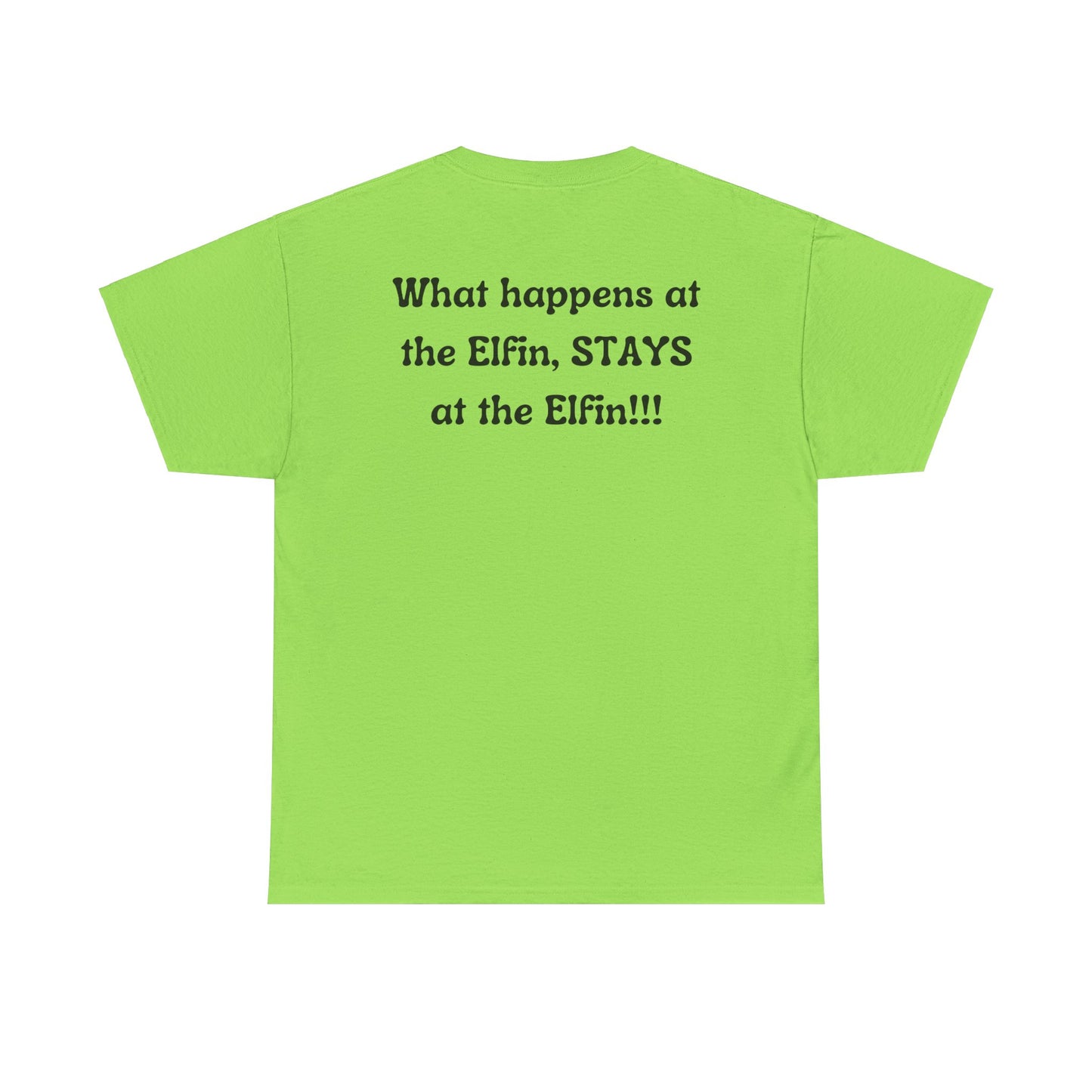Fun, imaginary North Pole bar for the Christmas Holiday Unisex Heavy Cotton graphic Tee