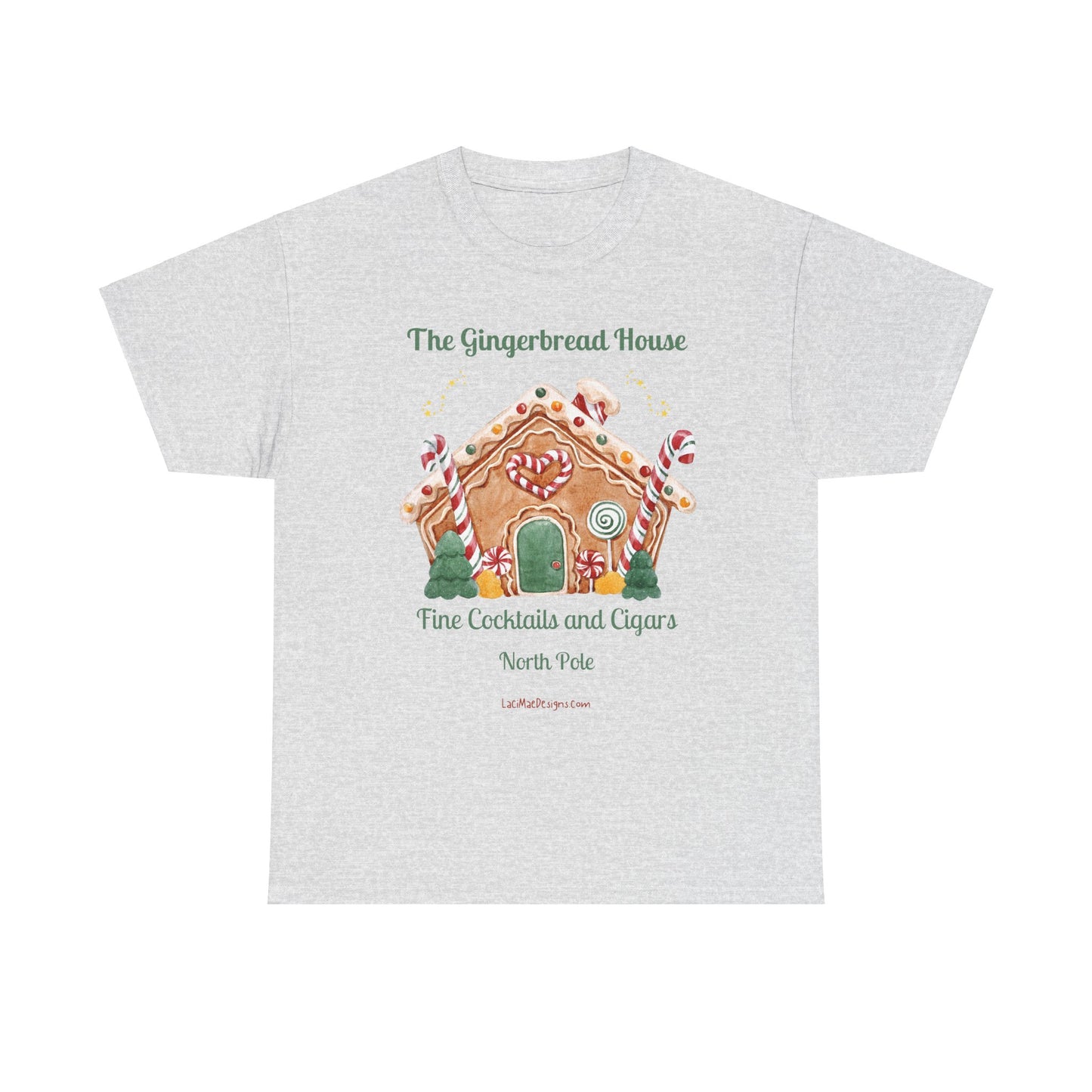 Fun, Imaginary North Pole Cocktail & Cigar Bar Unisex Heavy Cotton Tee