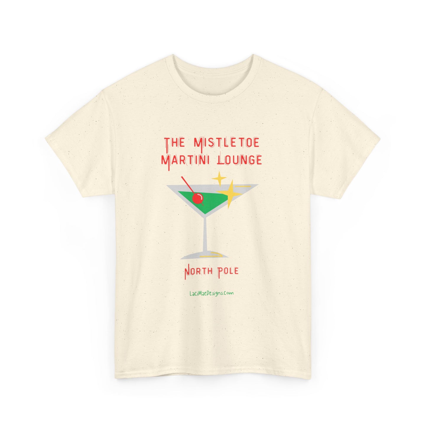 Fun imaginary North Pole lounge graphic Unisex Heavy Cotton Tee