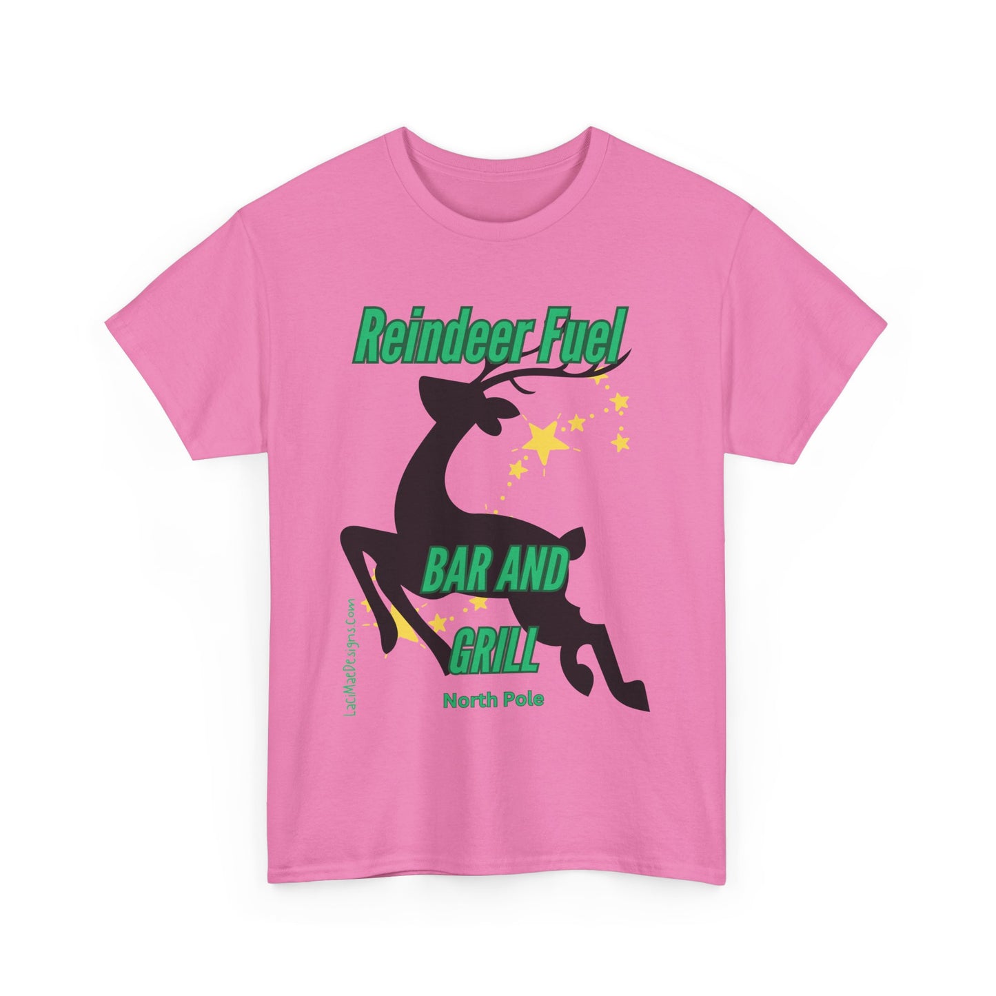 Fun, imaginary North Pole bar & grill Unisex Heavy Cotton Tee