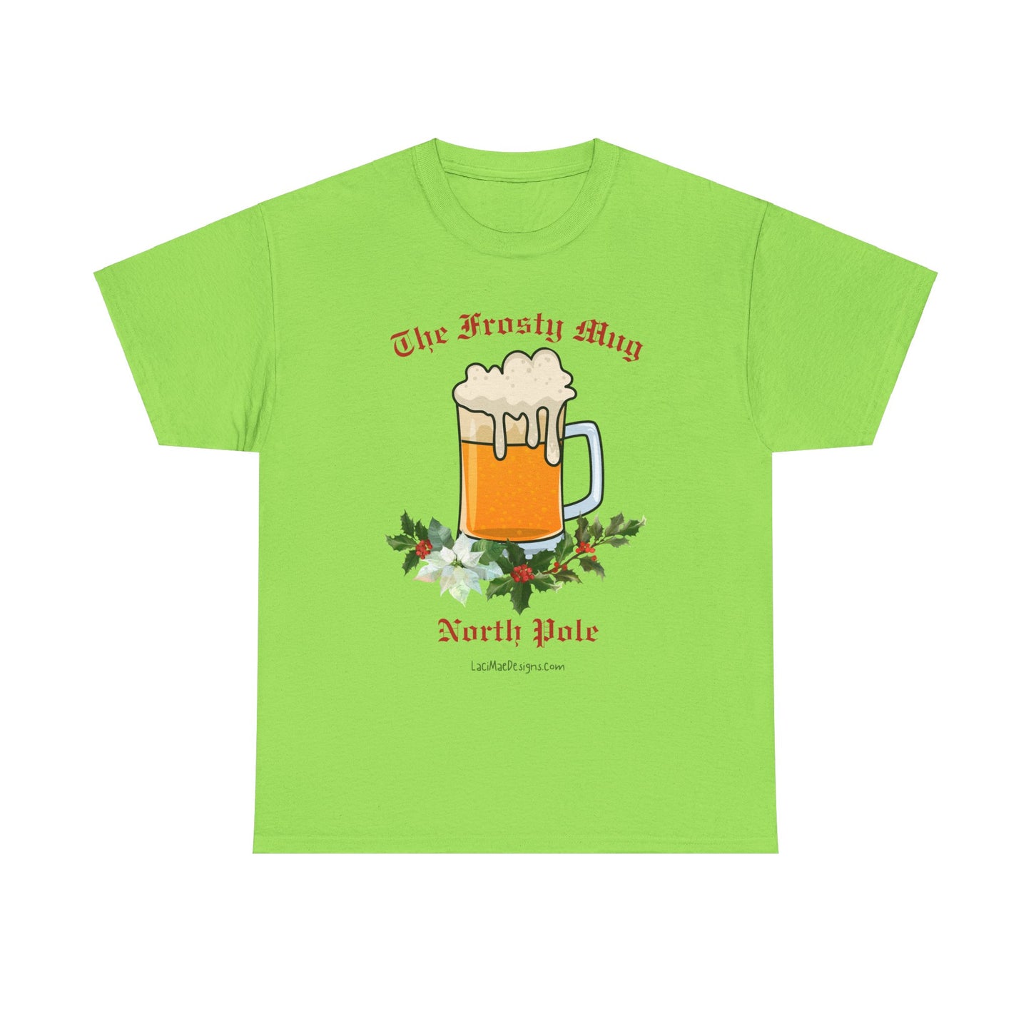 Imaginary North Pole bar/pub Themed Unisex Heavy Cotton Christmas Tee