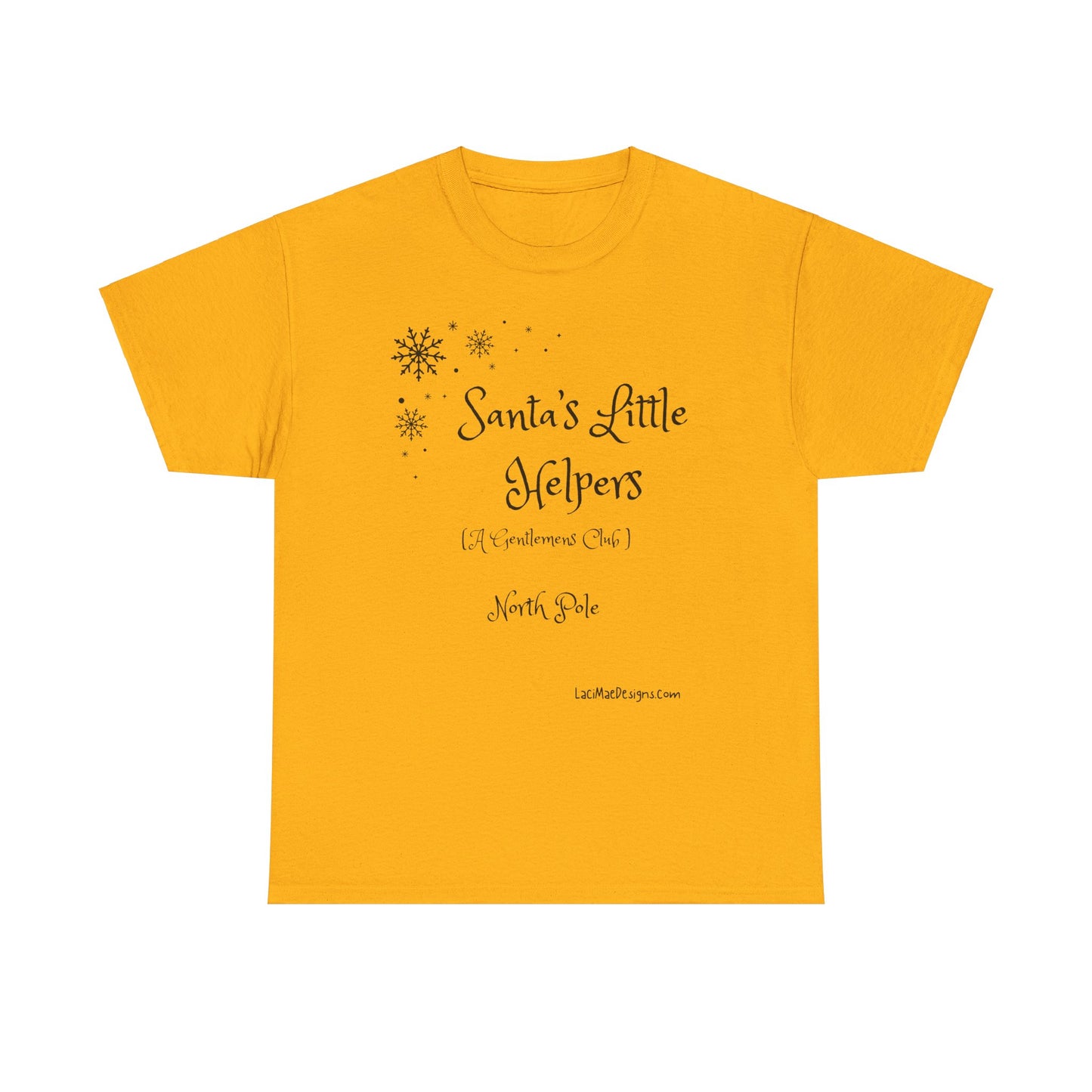 Fun, Imaginary North Pole Gentleman's Club Unisex Heavy Cotton Tee