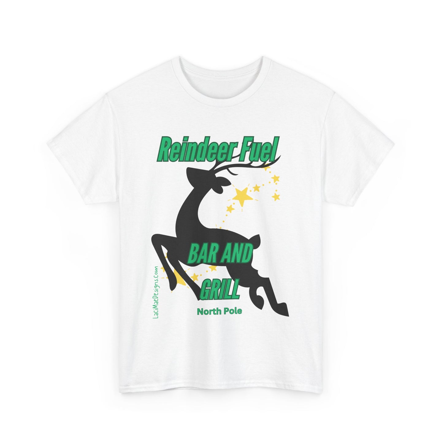 Fun, imaginary North Pole bar & grill Unisex Heavy Cotton Tee