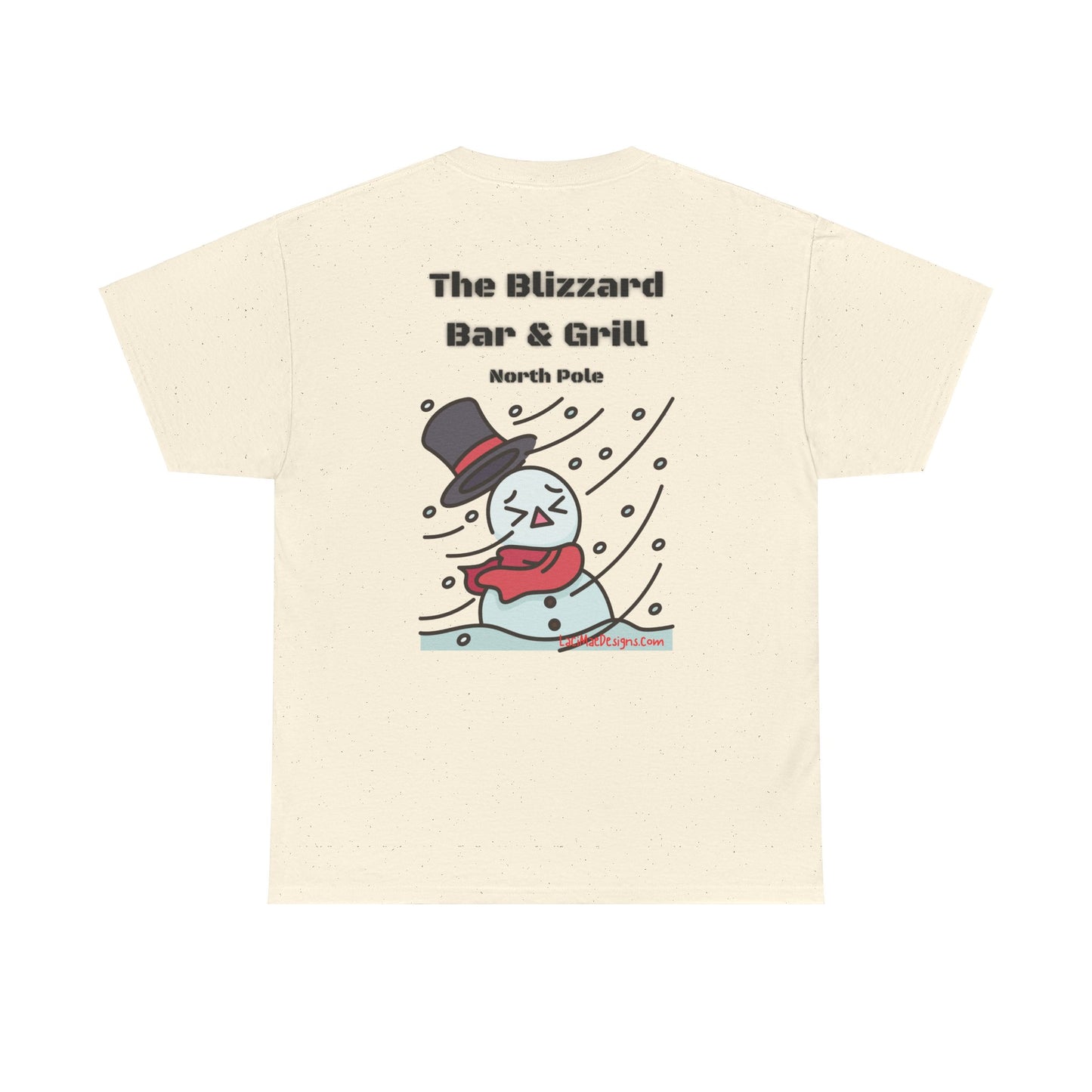 Fun, imaginary North Pole Bar & Grill Unisex Heavy Cotton Tee