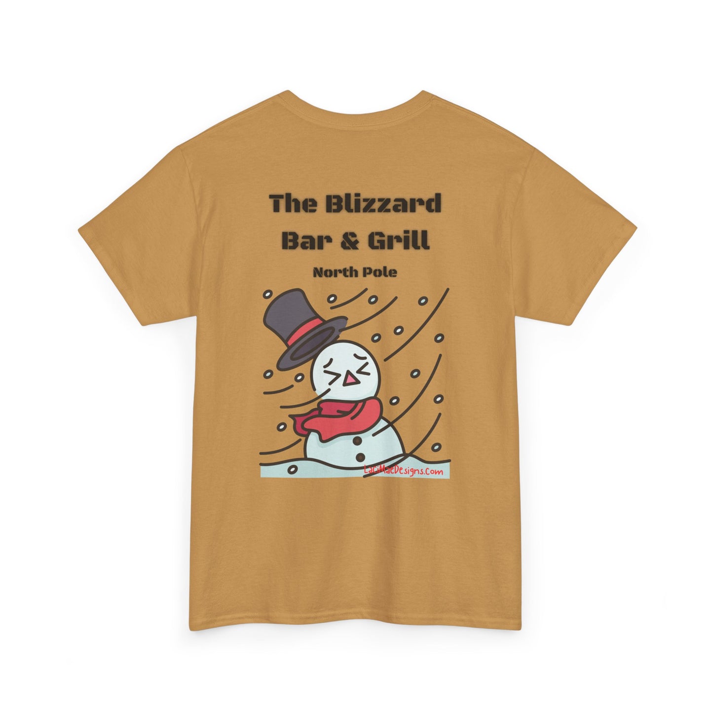 Fun, imaginary North Pole Bar & Grill Unisex Heavy Cotton Tee