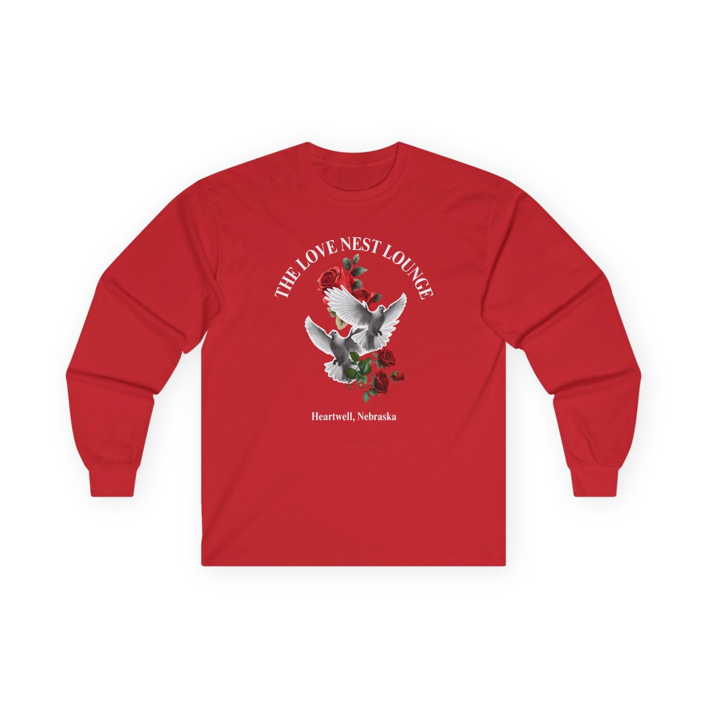 Fun Valentine's Day Themed, Imaginary Lounge Unisex Ultra Cotton Long Sleeve Tee