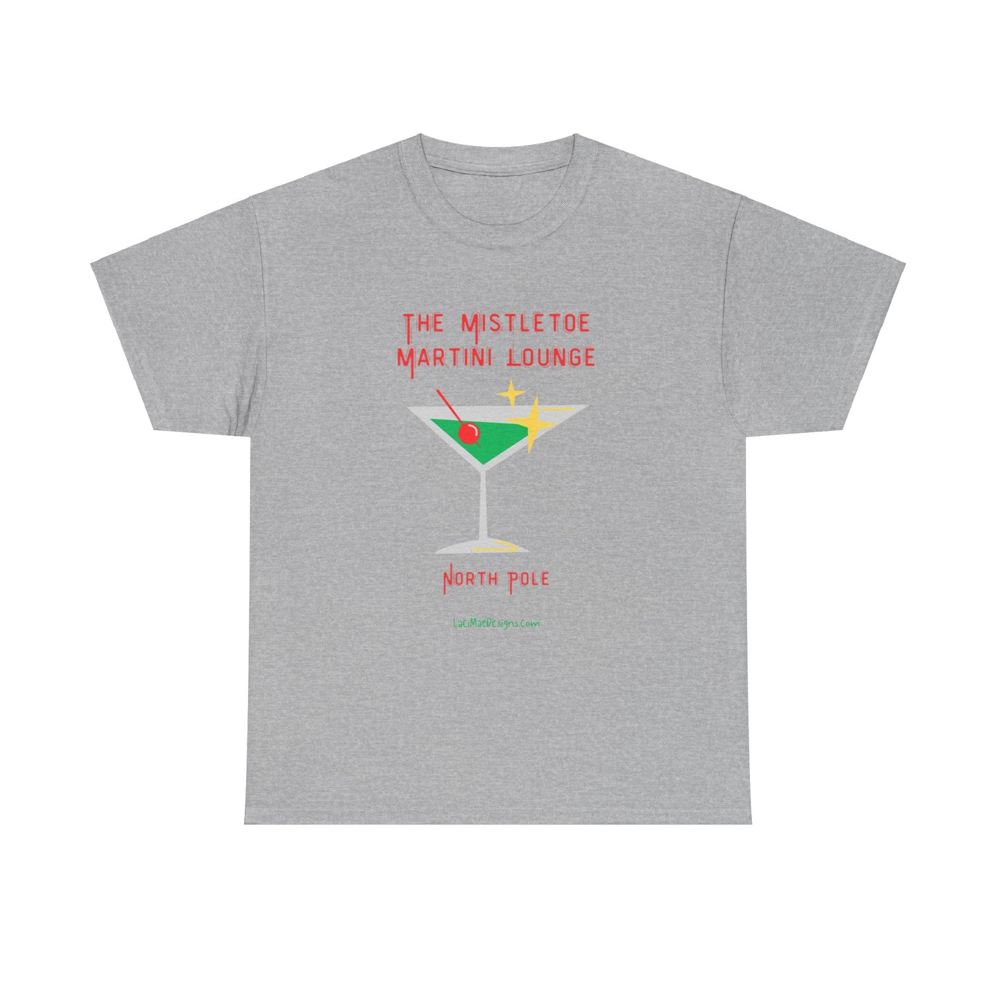 Fun imaginary North Pole lounge graphic Unisex Heavy Cotton Tee