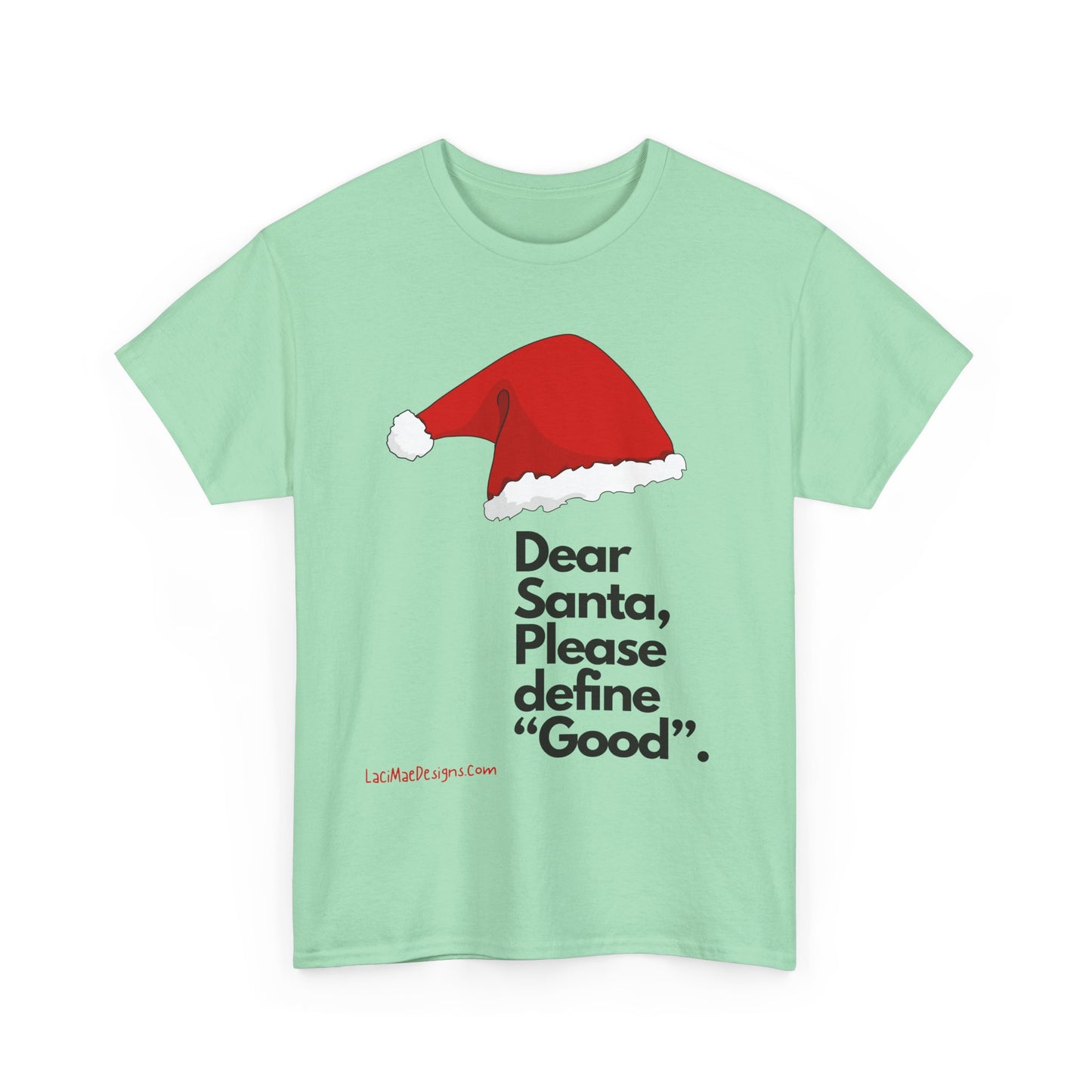 Unisex Heavy Cotton Tee with Christmas design