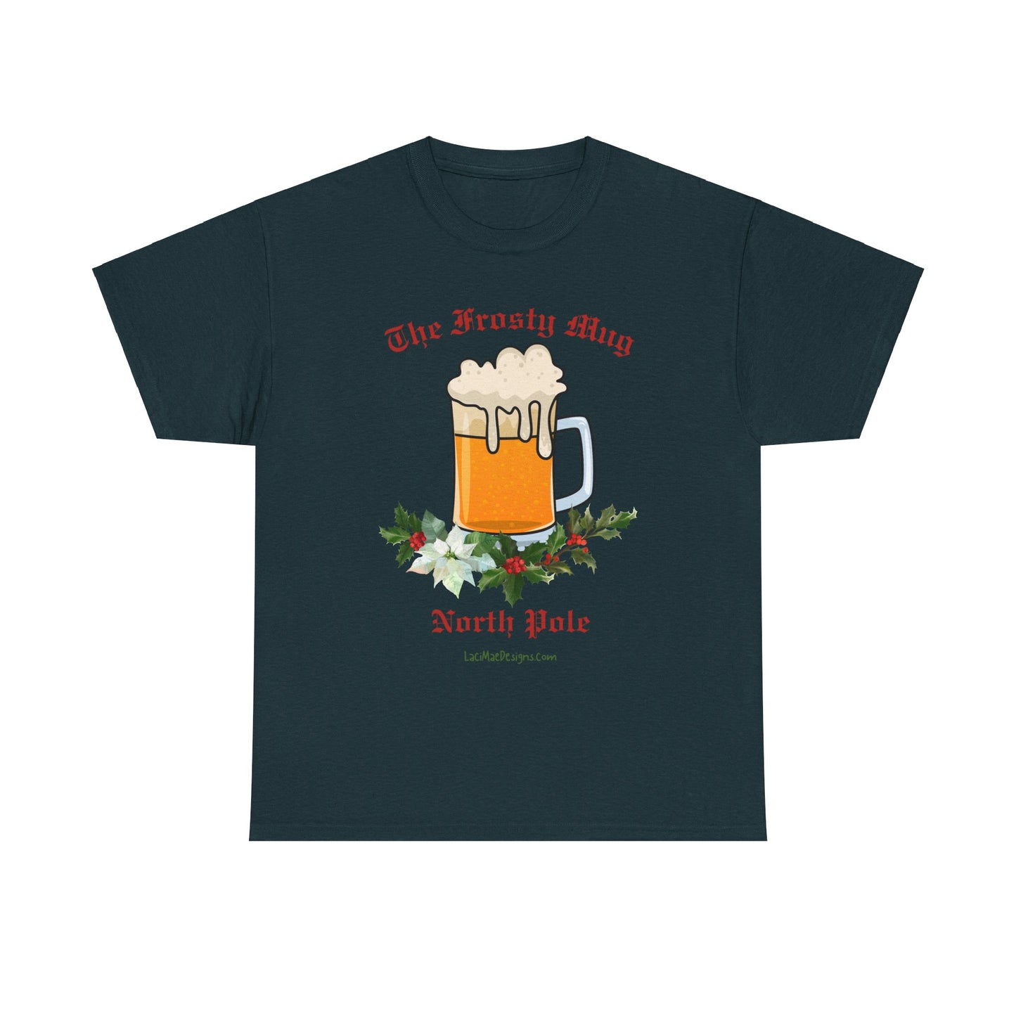 Imaginary North Pole bar/pub Themed Unisex Heavy Cotton Christmas Tee