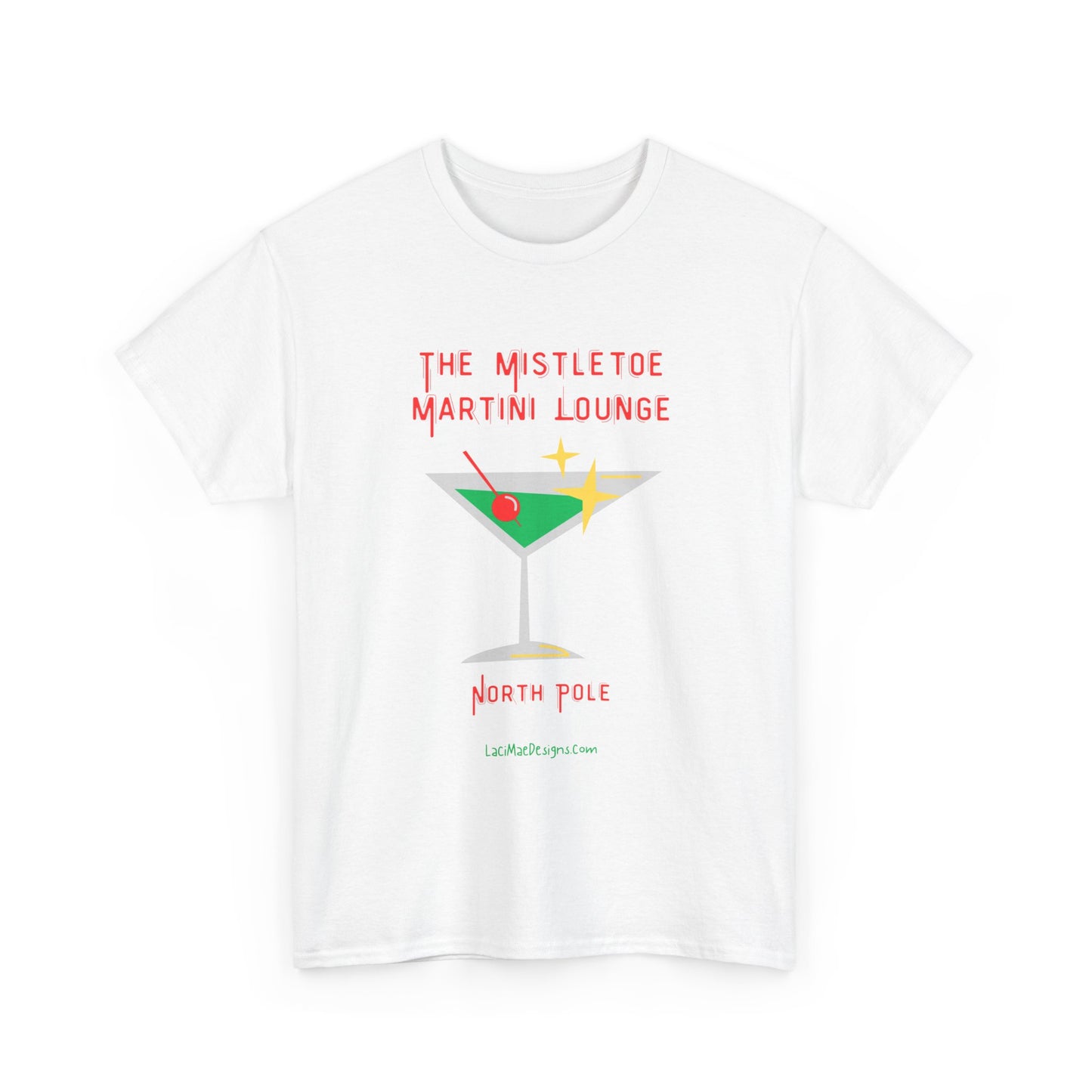 Fun imaginary North Pole lounge graphic Unisex Heavy Cotton Tee