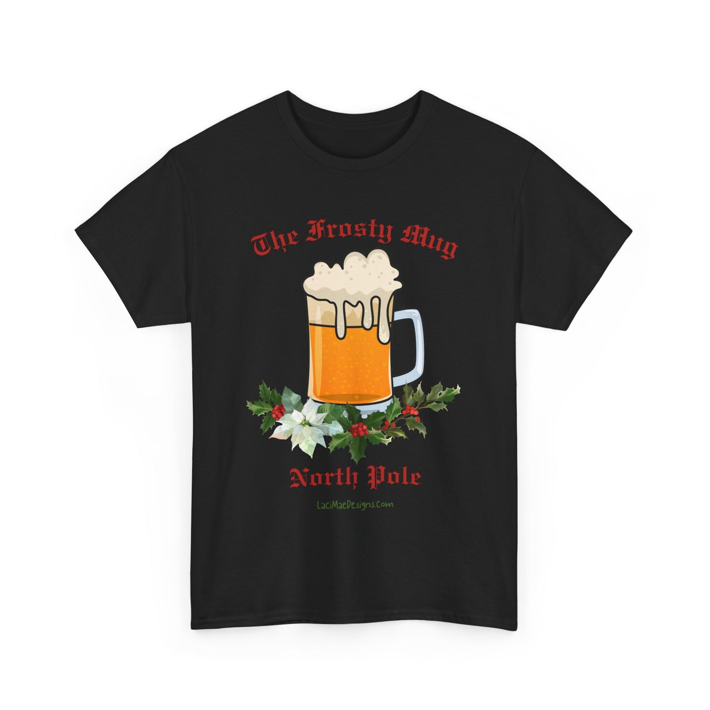 Imaginary North Pole bar/pub Themed Unisex Heavy Cotton Christmas Tee