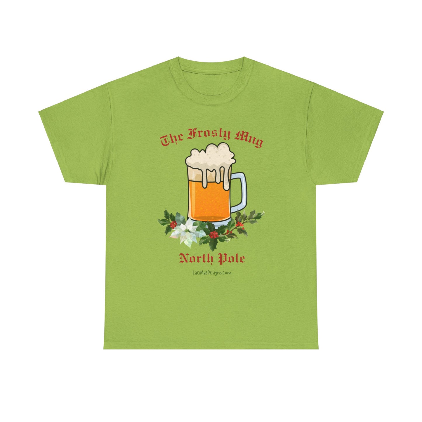 Imaginary North Pole bar/pub Themed Unisex Heavy Cotton Christmas Tee