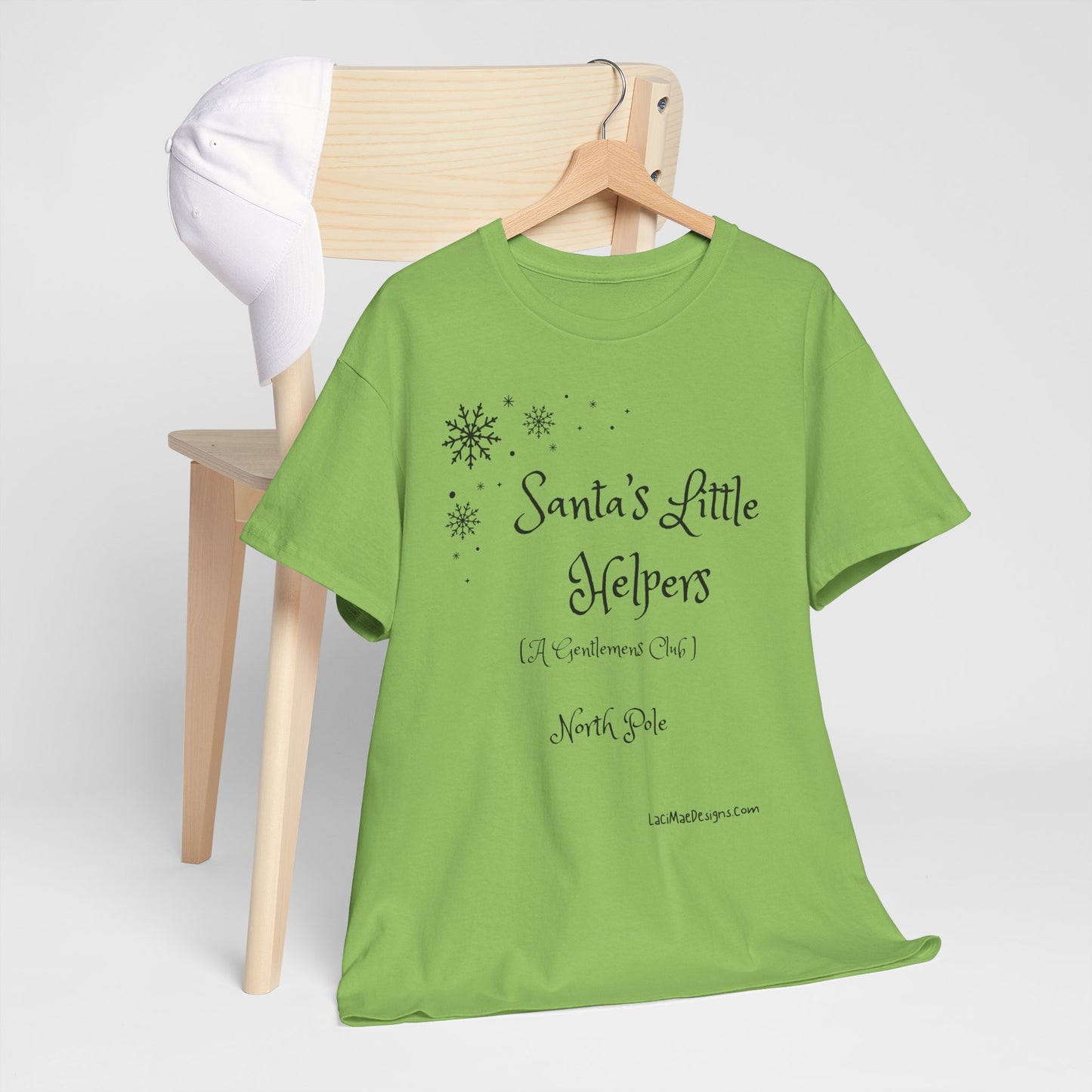 Fun, Imaginary North Pole Gentleman's Club Unisex Heavy Cotton Tee