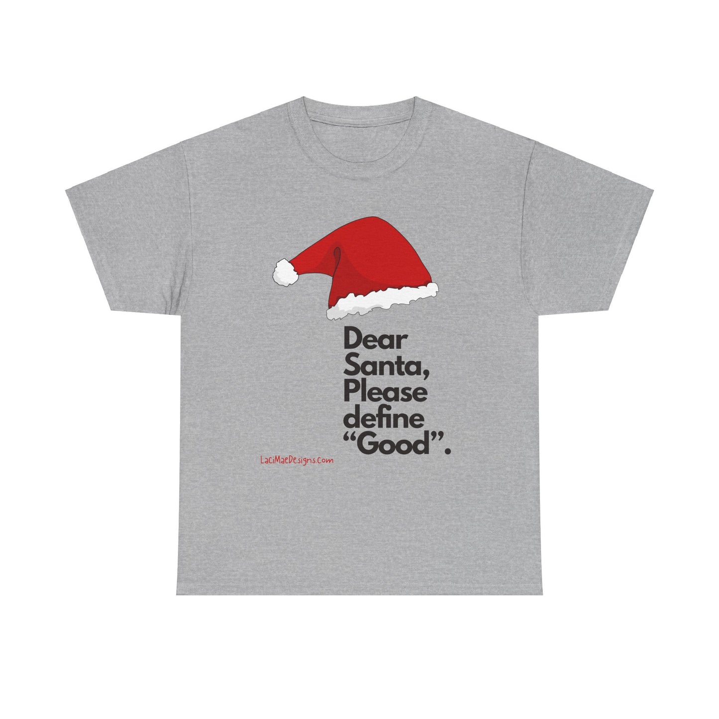 Unisex Heavy Cotton Tee with Christmas design