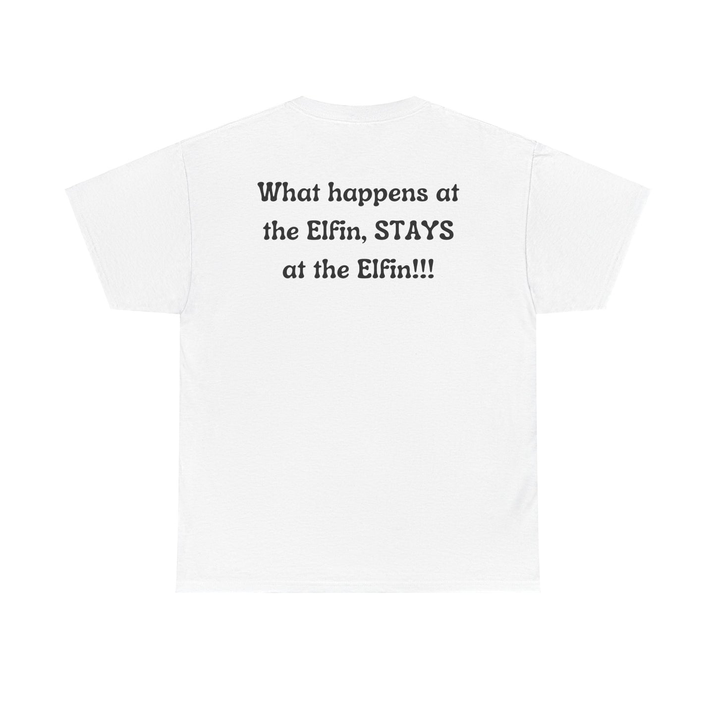 Fun, imaginary North Pole bar for the Christmas Holiday Unisex Heavy Cotton graphic Tee