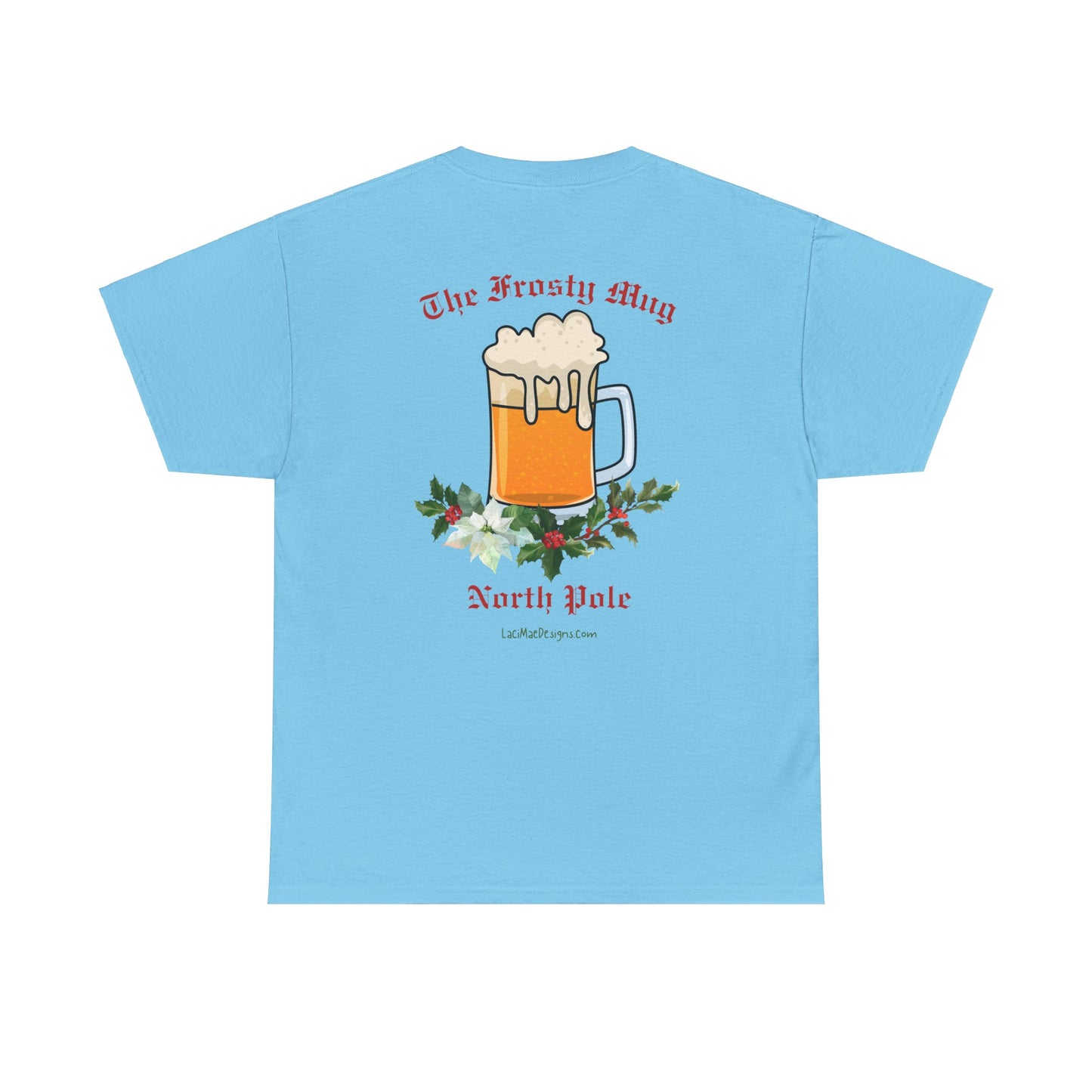 Imaginary North Pole bar/pub Christmas Holiday themed Unisex Heavy Cotton Tee
